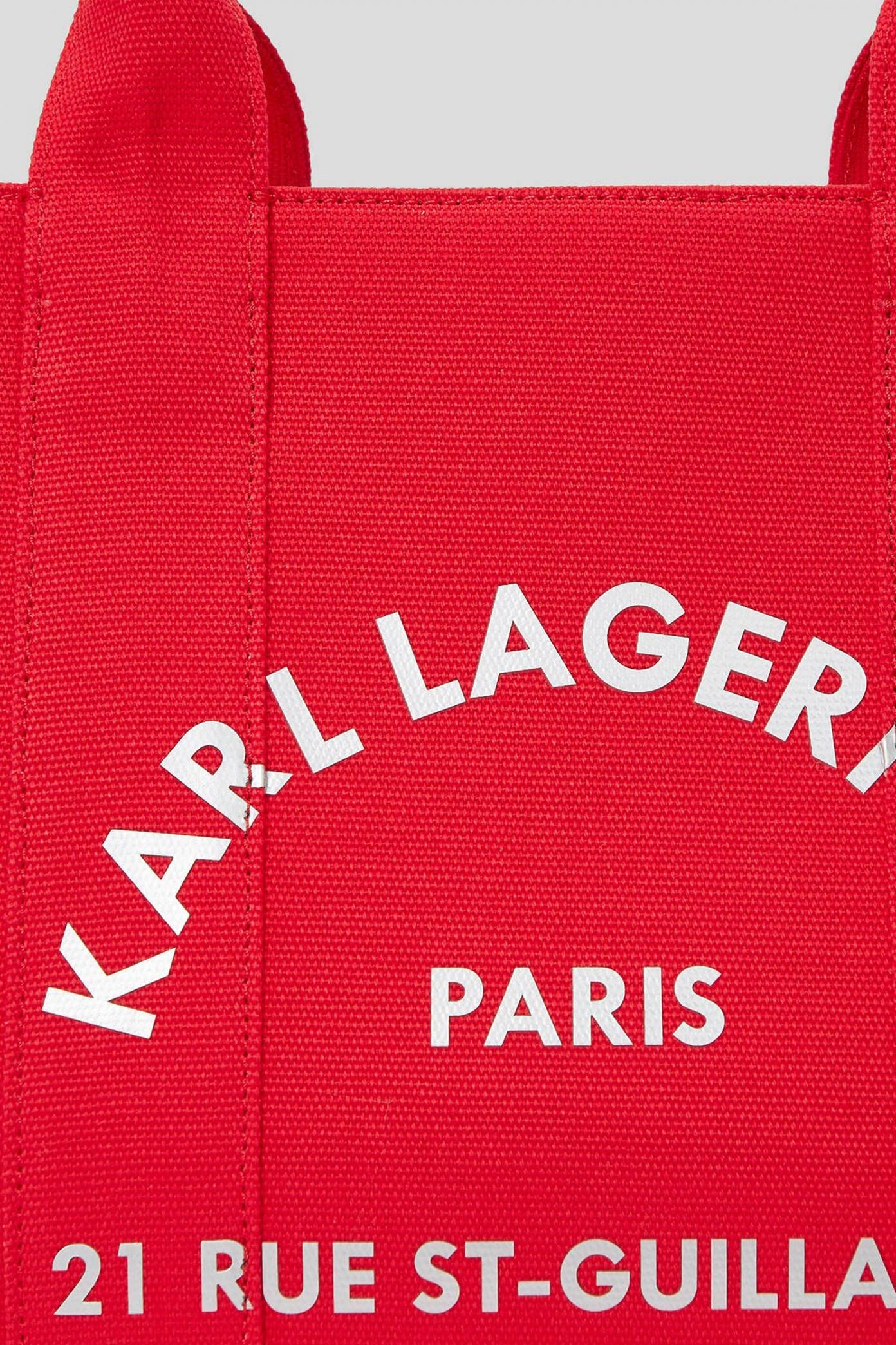 KARL LAGERFELD RSG SQUARE MEDIUM TOTE en color ROJO  (4)