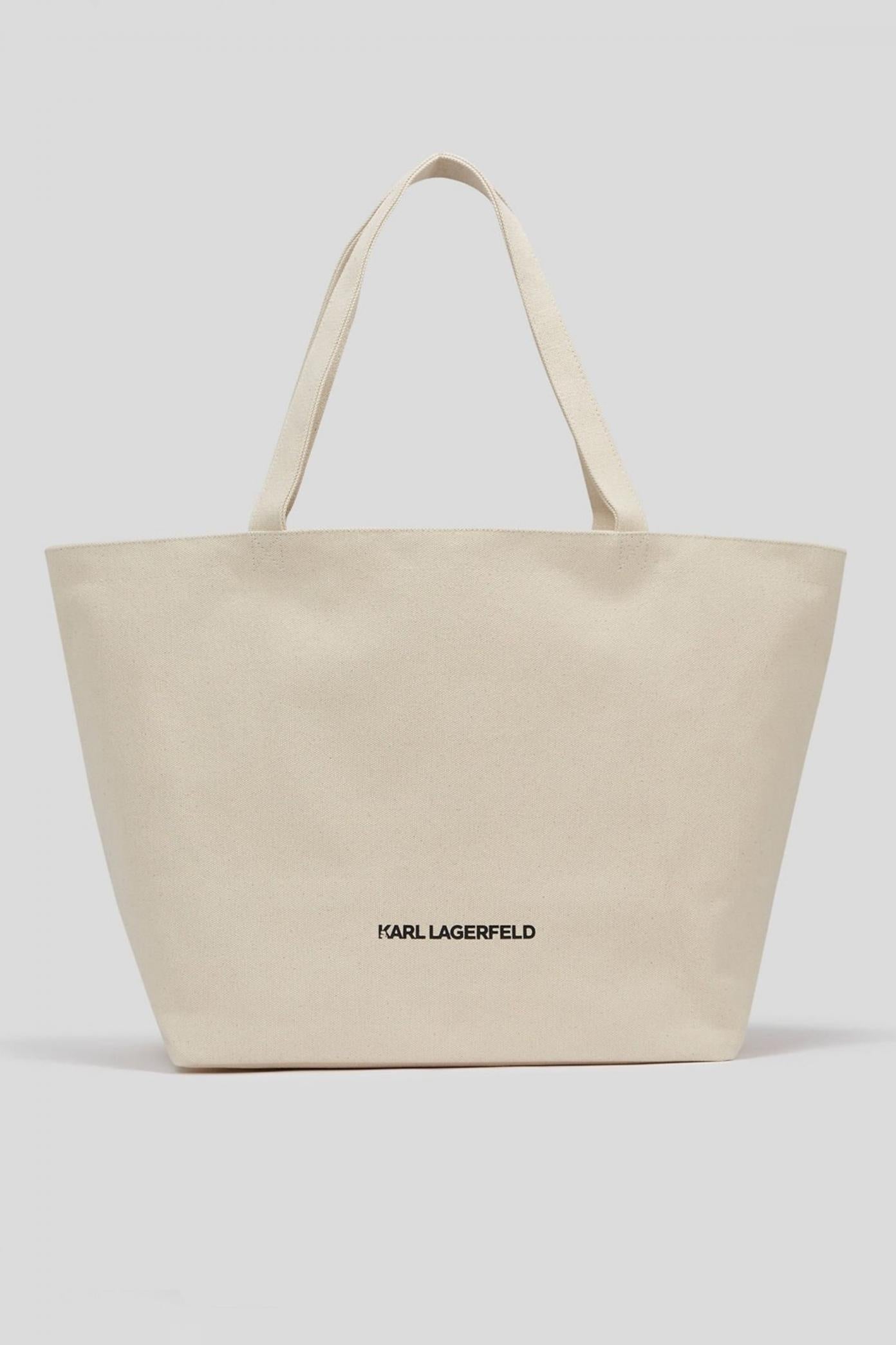 KARL LAGERFELD IKON CHOUPETTE FB SHOPPER en color BEIS  (2)