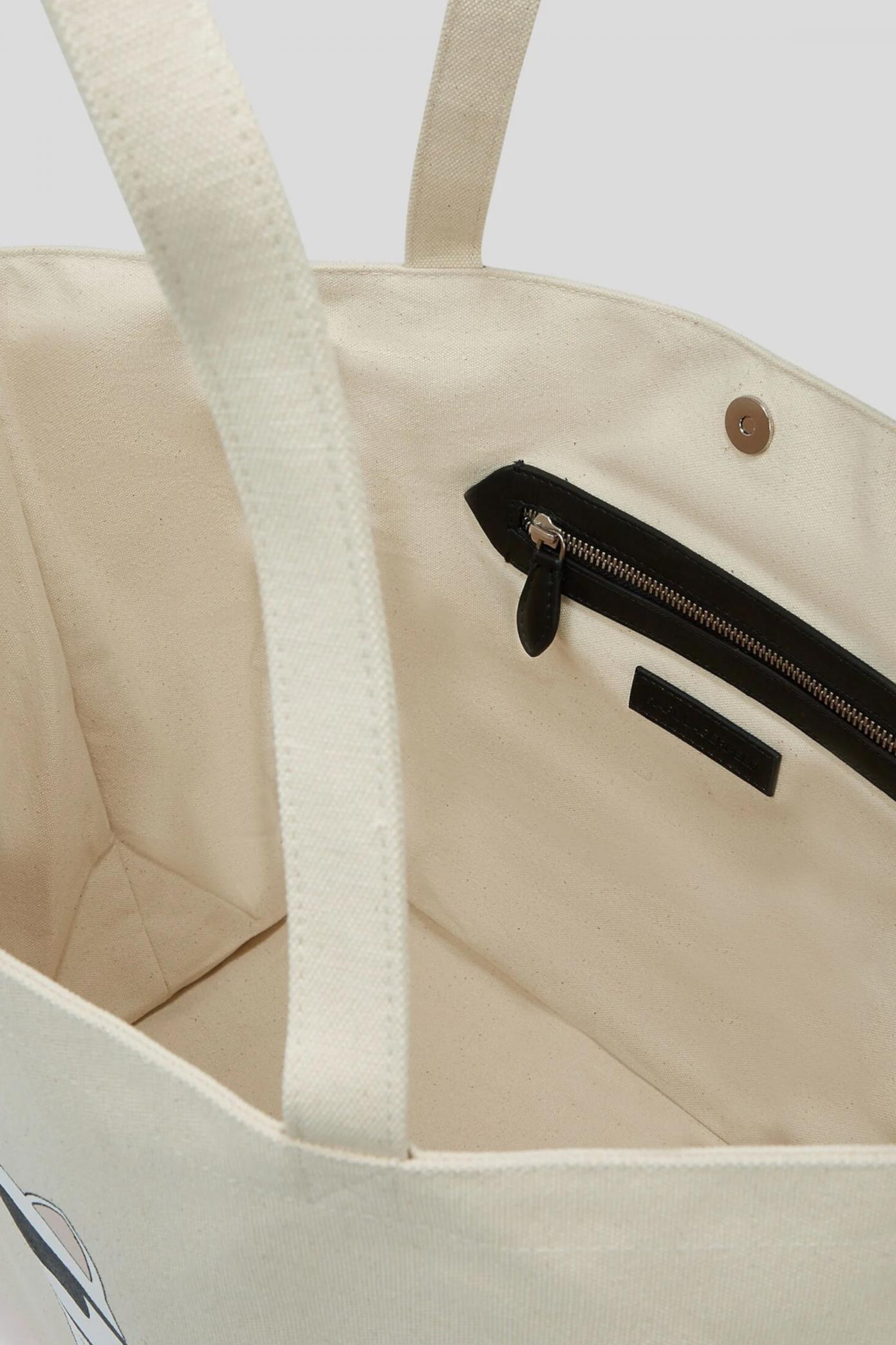 KARL LAGERFELD IKON CHOUPETTE FB SHOPPER en color BEIS  (3)