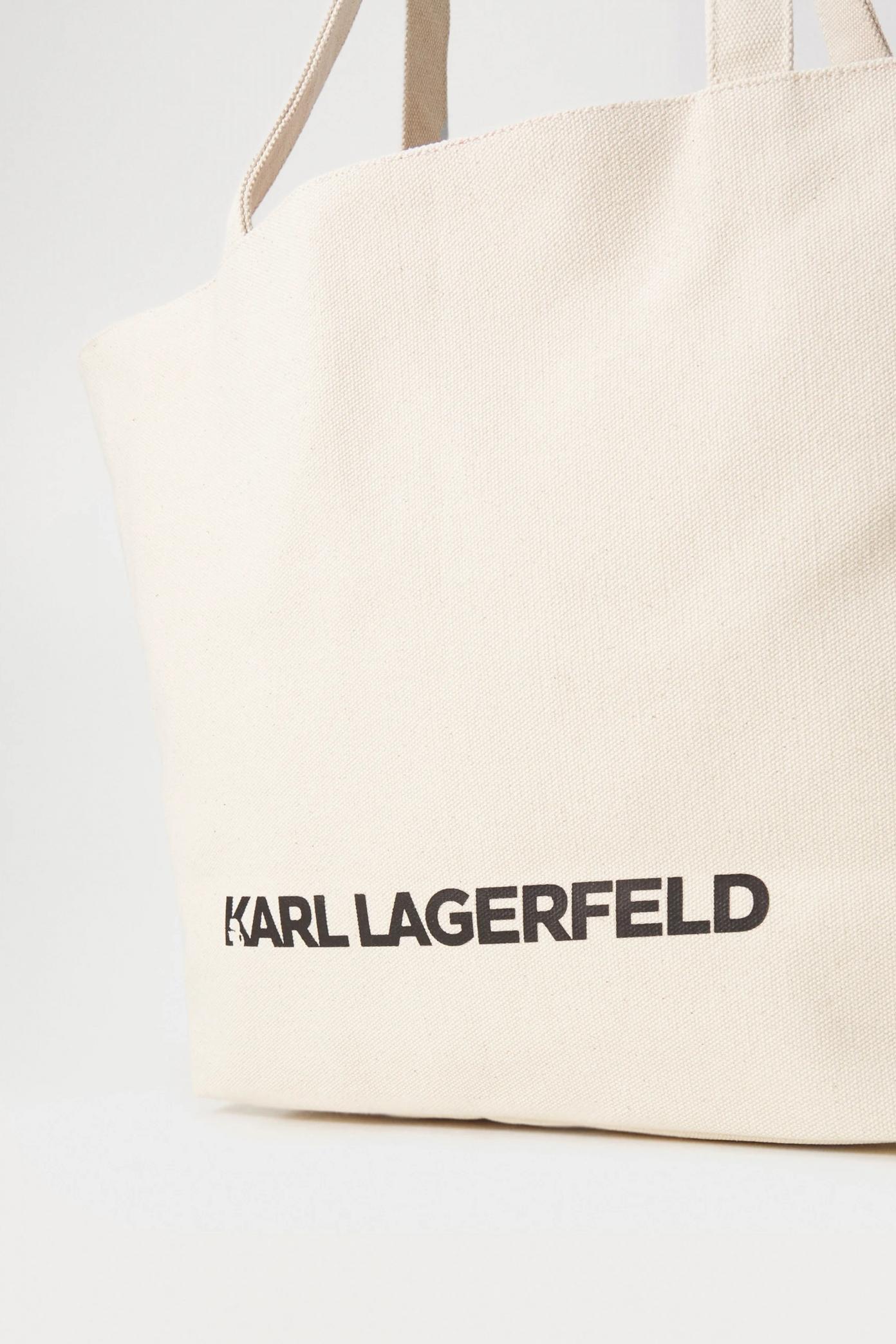 KARL LAGERFELD HEARTS REVERSIBLE SHOPPER en color BEIS  (4)