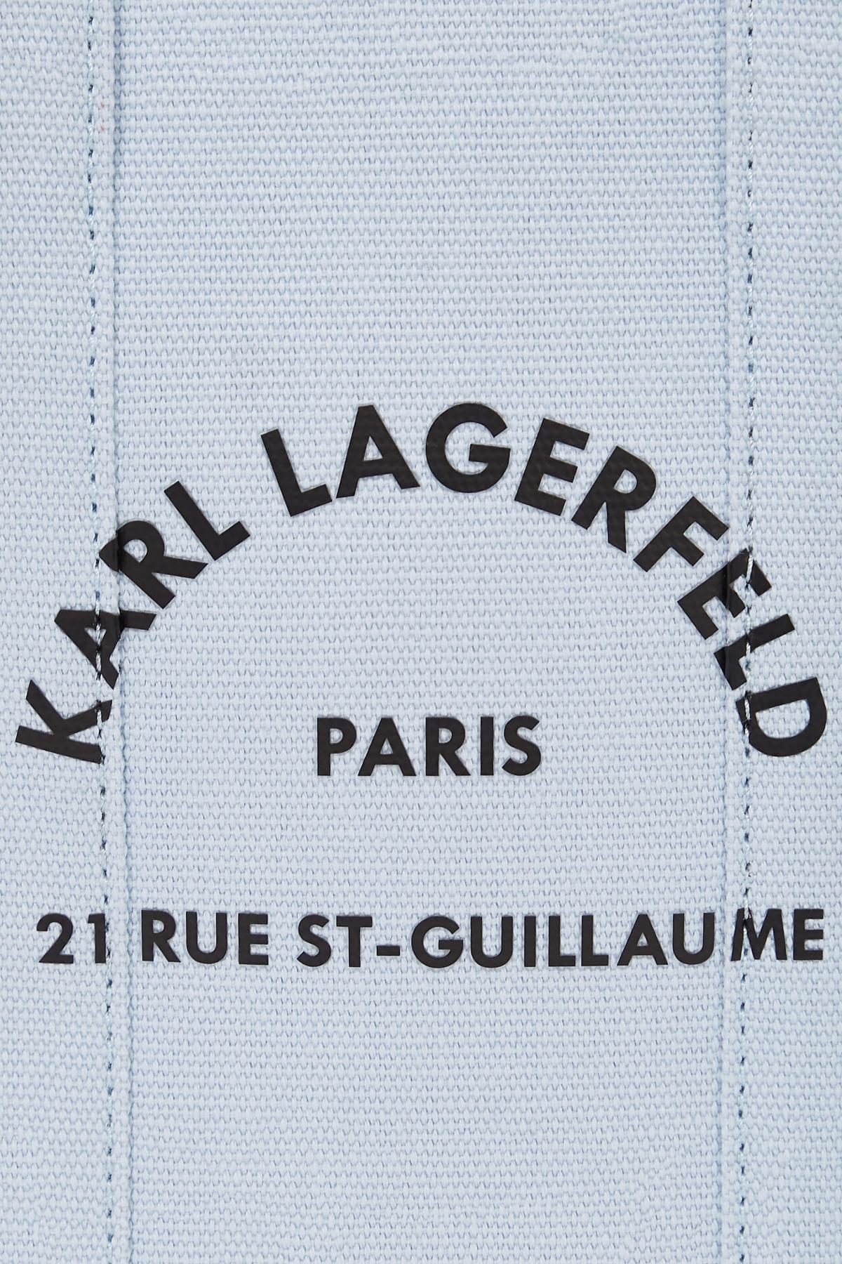 KARL LAGERFELD RSG SQUEARE SMALL TOTE en color AZUL  (3)