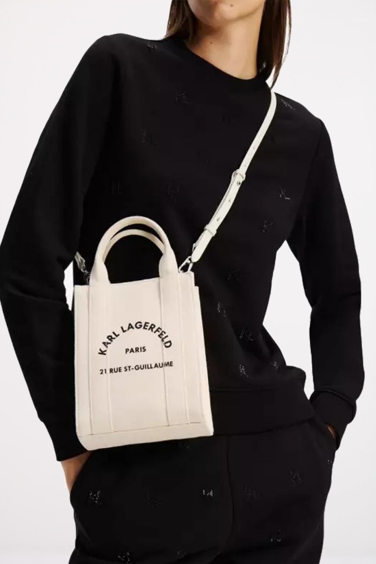 KARL LAGERFELD RSG SQUEARE SMALL TOTE en color BEIS  (5)