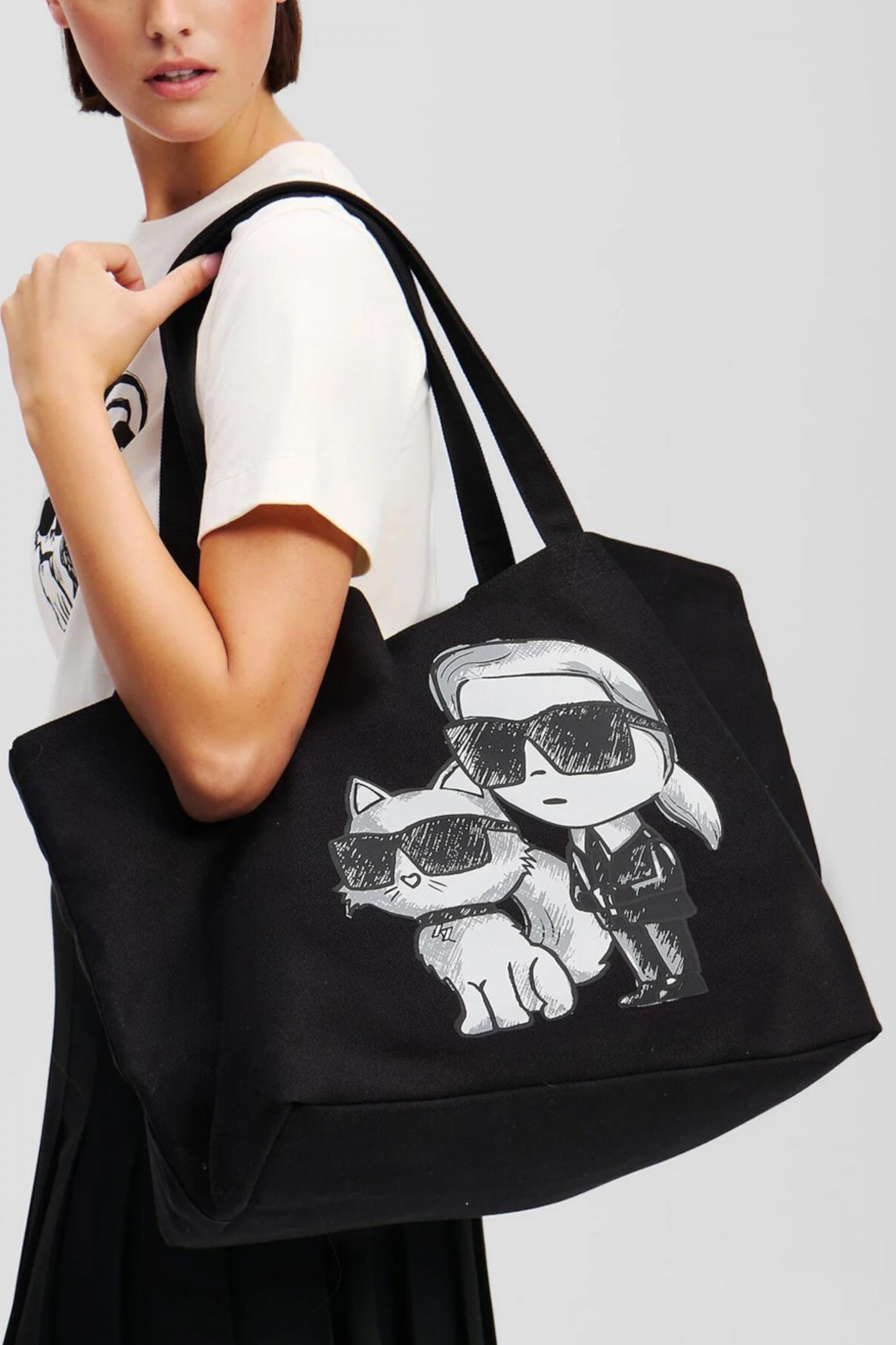 KARL LAGERFELD IKON KC SHOPPER en color NEGRO  (4)