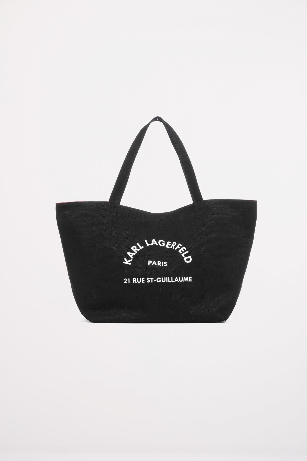 KARL LAGERFELD RSG CANVAS SHOPPER en color NEGRO  (1)