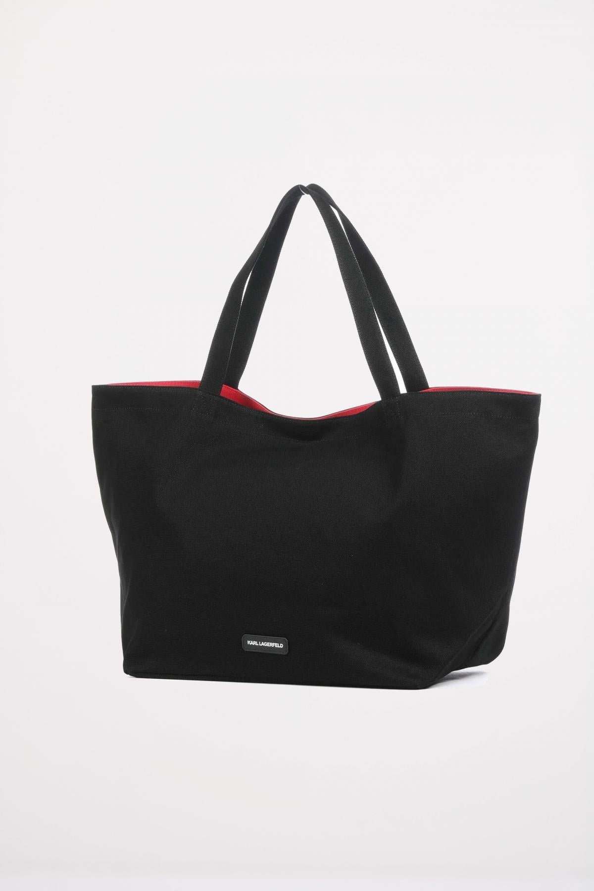 KARL LAGERFELD RSG CANVAS SHOPPER en color NEGRO  (2)