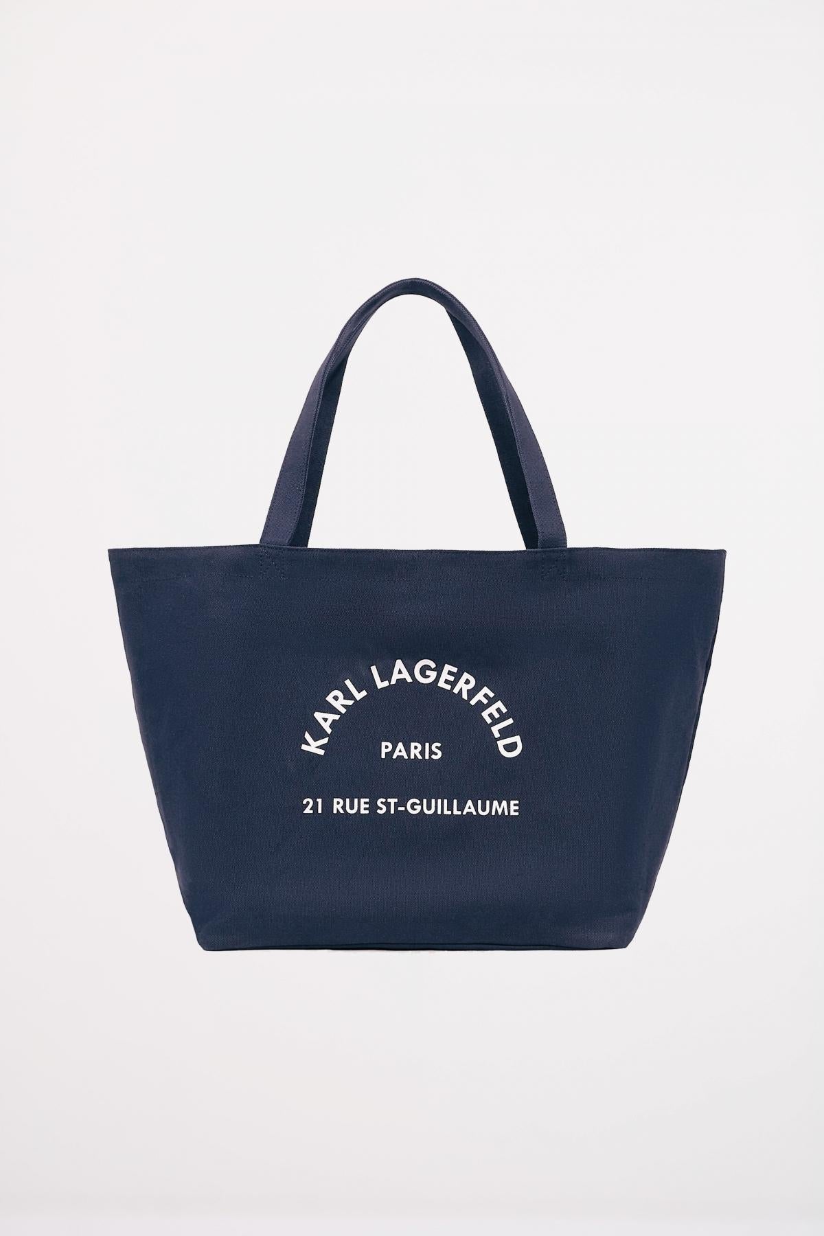 KARL LAGERFELD RSG CANVAS SHOPPER en color AZUL  (1)