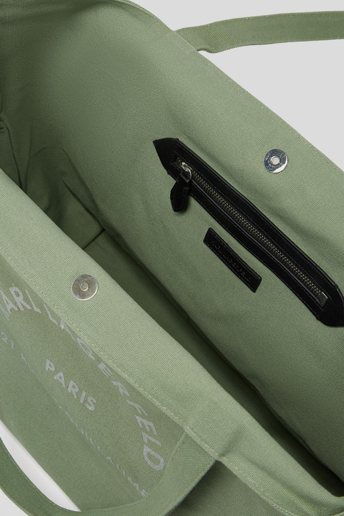 KARL LAGERFELD RSG CANVAS SHOPPER en color VERDE  (3)