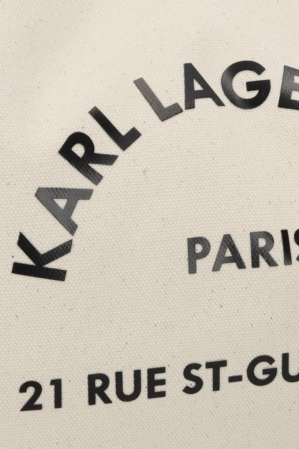 KARL LAGERFELD RSG CANVAS SHOPPER en color MARRON CLARO  (3)