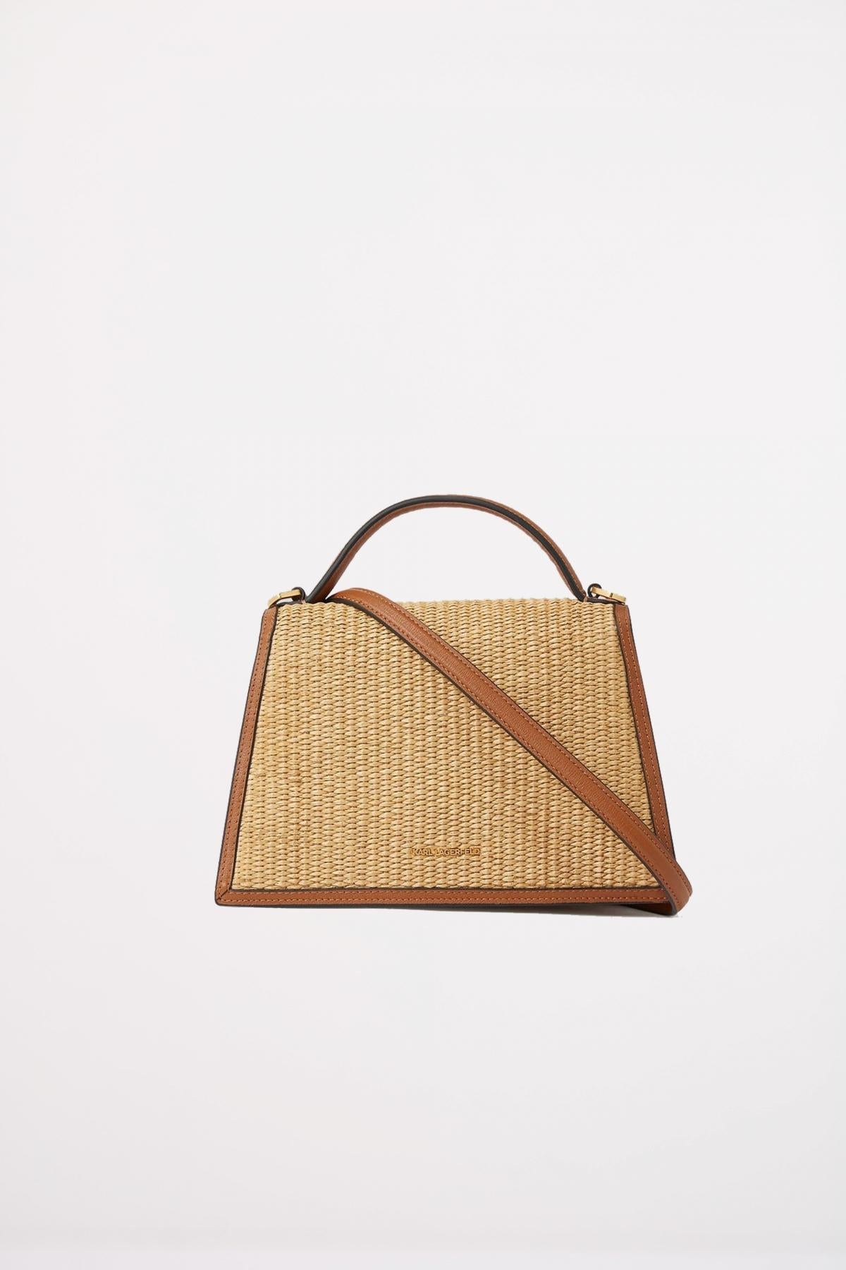 KARL LAGERFELD SIGNATURE . SM CB RAFFIA en color MARRON CLARO  (2)