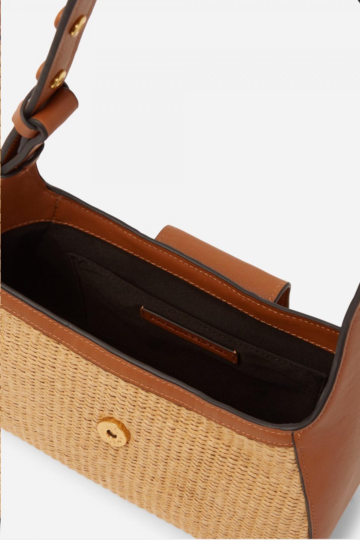 KARL LAGERFELD SIGNATURE SM SHB RAFFIA en color MARRON  (3)