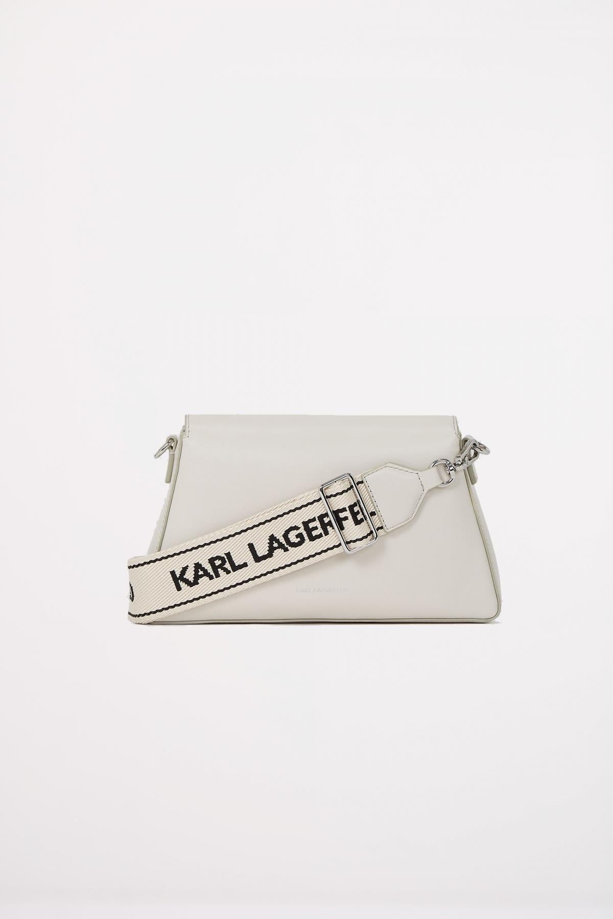 KARL LAGERFELD IKON K SOFT WEBBING CROSSB en color BLANCO  (2)