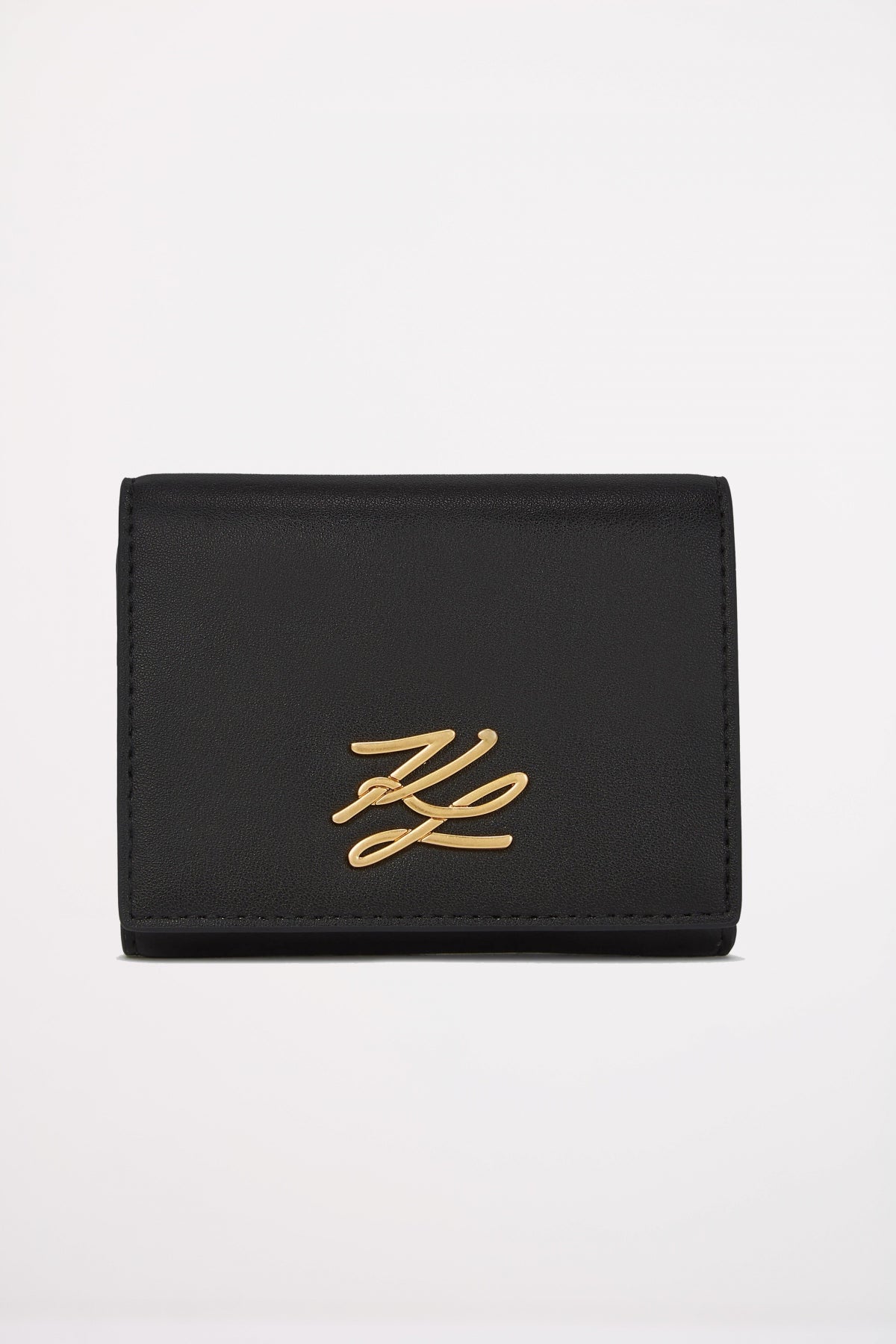 KARL LAGERFELD K AUTOGRAPH TRIFOLD WALLET en color NEGRO  (1)
