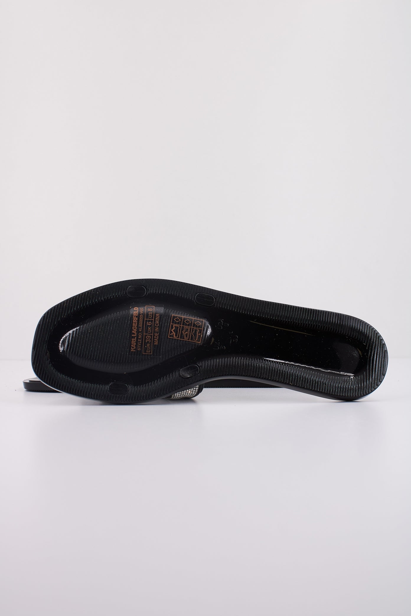 KARL LAGERFELD JELLY III SPARKLE CUT-OUT en color NEGRO  (5)