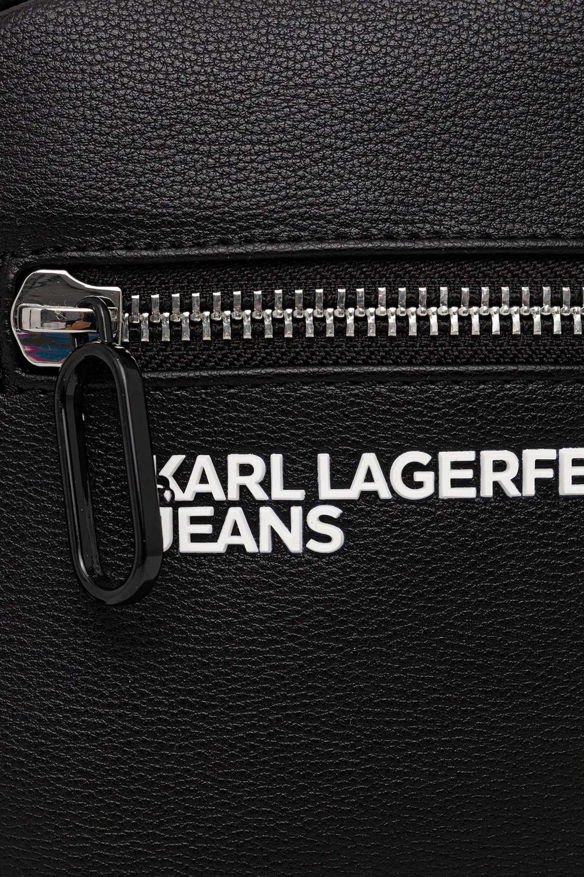 KARL LAGERFELD JEANS KLJ ESSENTIAL GRAINY PU NS en color NEGRO  (3)
