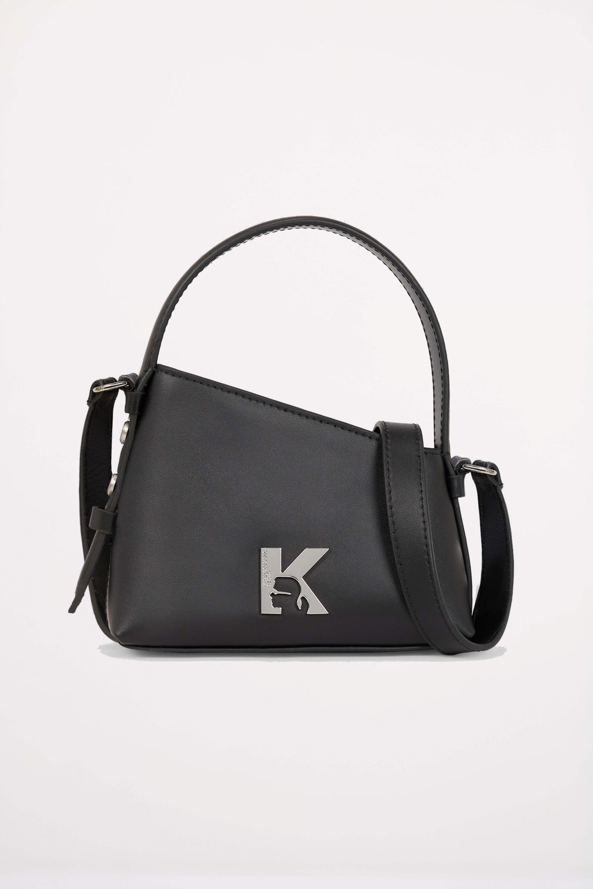 KARL LAGERFELD JEANS KLJ GEO MINI BAG LEATHER en color NEGRO  (1)