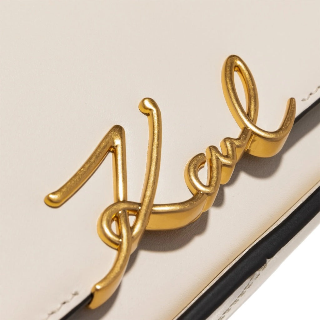 KARL LAGERFELD K SIGNATURE CROSSBODY en color BLANCO  (6)