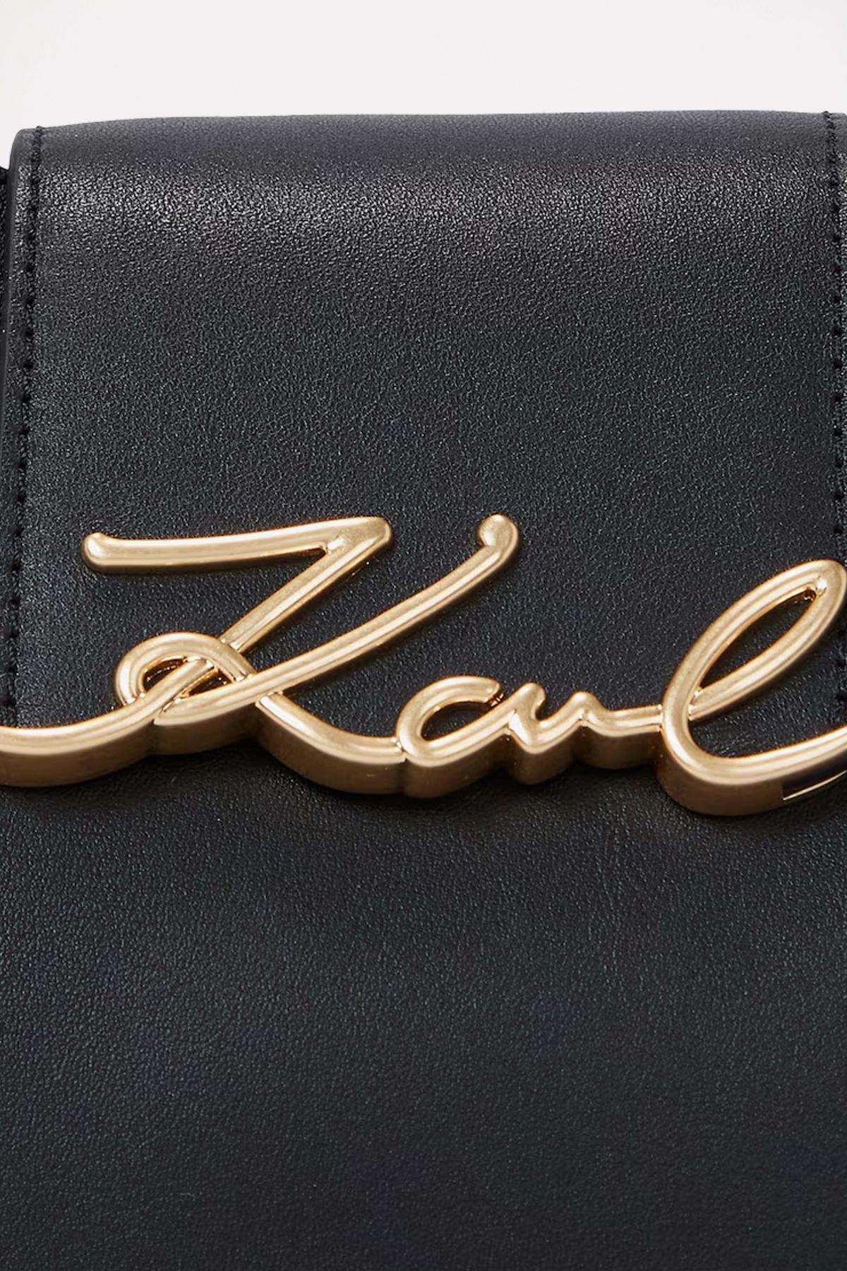 KARL LAGERFELD K SIGNATURE HOBO en color NEGRO  (3)