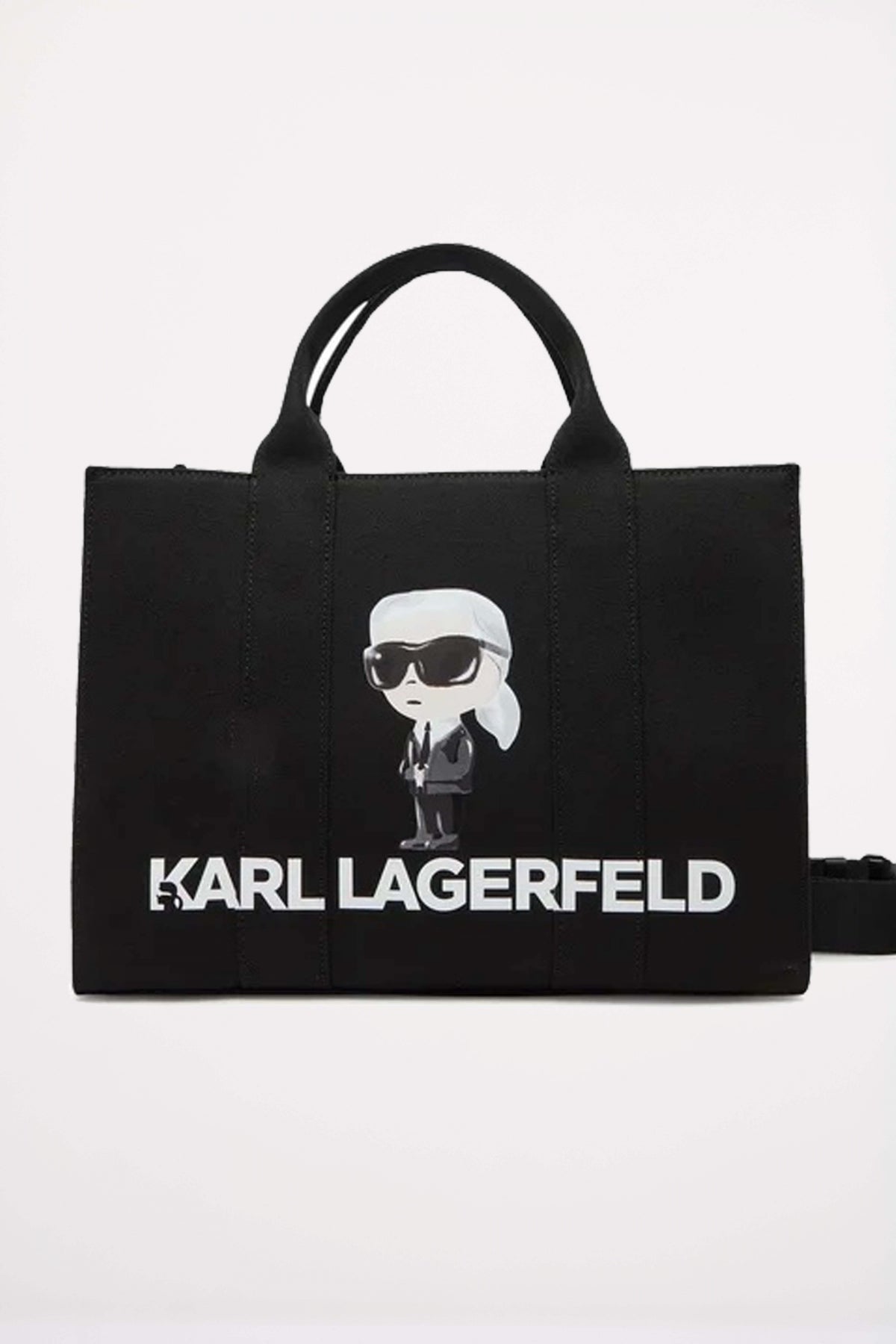 KARL LAGERFELD IKON KARL SQUARE TOTE en color NEGRO  (1)