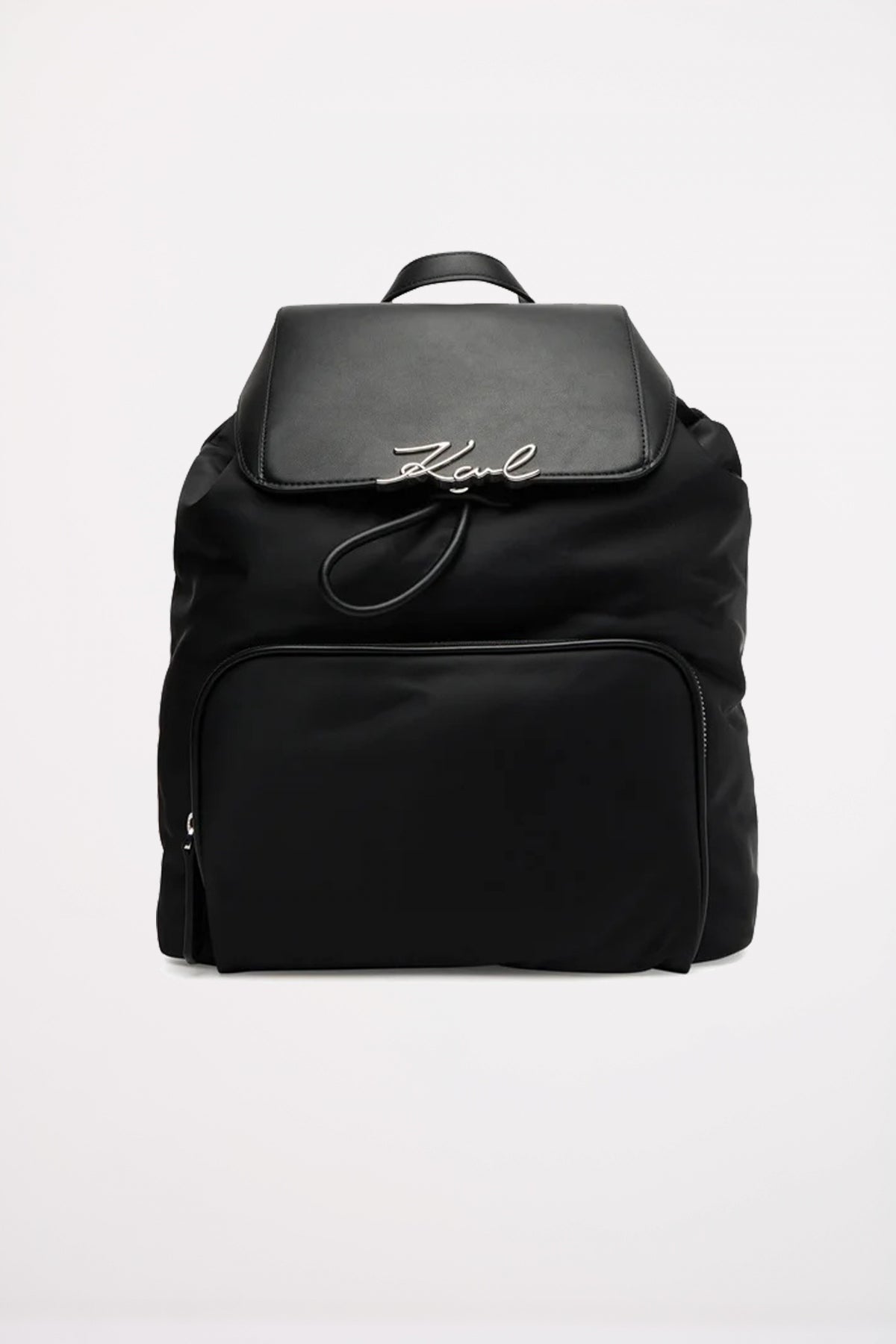 KARL LAGERFELD SIGNATURE NYLON MD BACKP en color NEGRO  (1)
