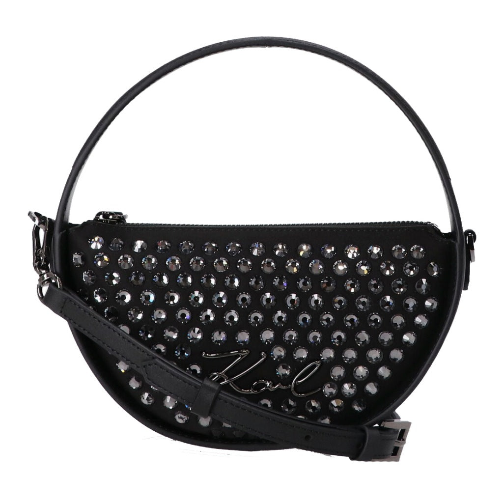 KARL LAGERFELD K SIGNATURE SP ROUND BAG EMB en color NEGRO  (4)