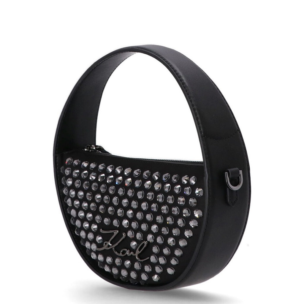 KARL LAGERFELD K SIGNATURE SP ROUND BAG EMB en color NEGRO  (5)