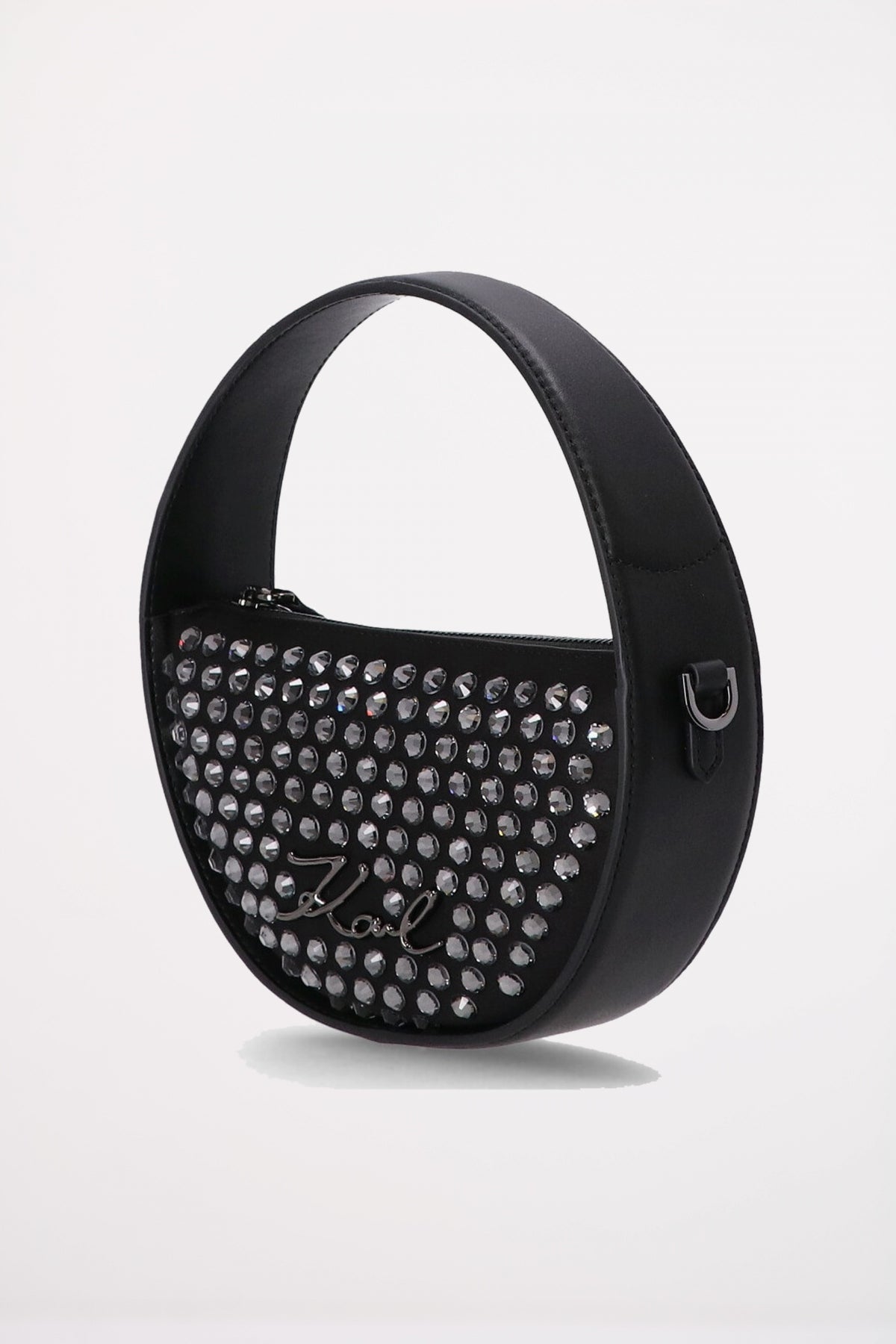 KARL LAGERFELD K SIGNATURE SP ROUND BAG EMB en color NEGRO  (2)