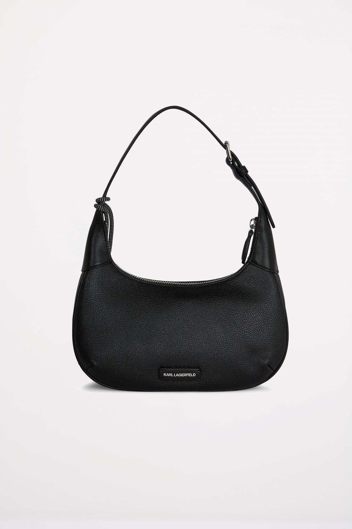 KARL LAGERFELD IKON GRAINY ROUND SHOULDER en color NEGRO  (2)