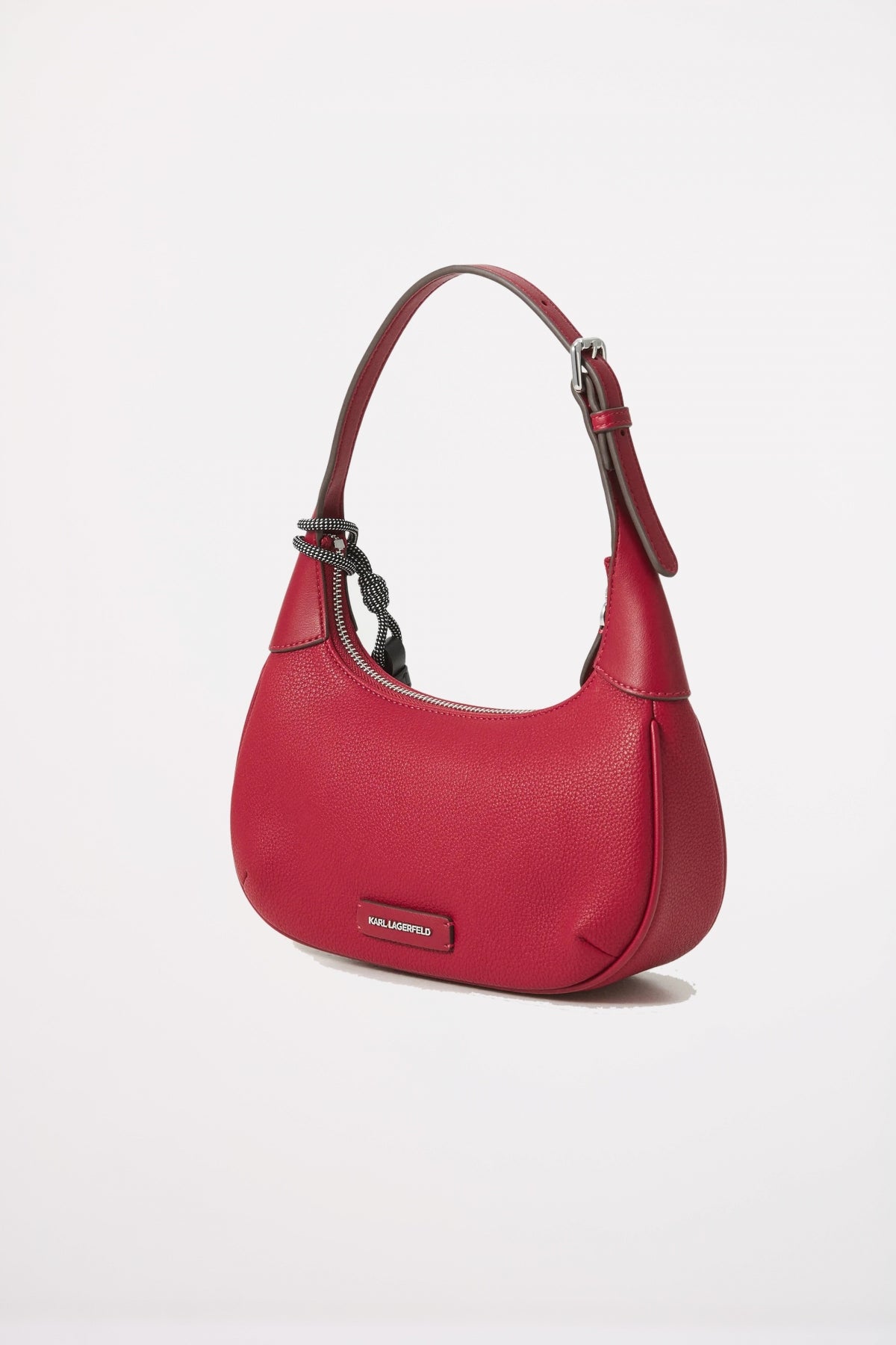 KARL LAGERFELD IKON GRAINY ROUND SHOULDER en color ROJO  (2)