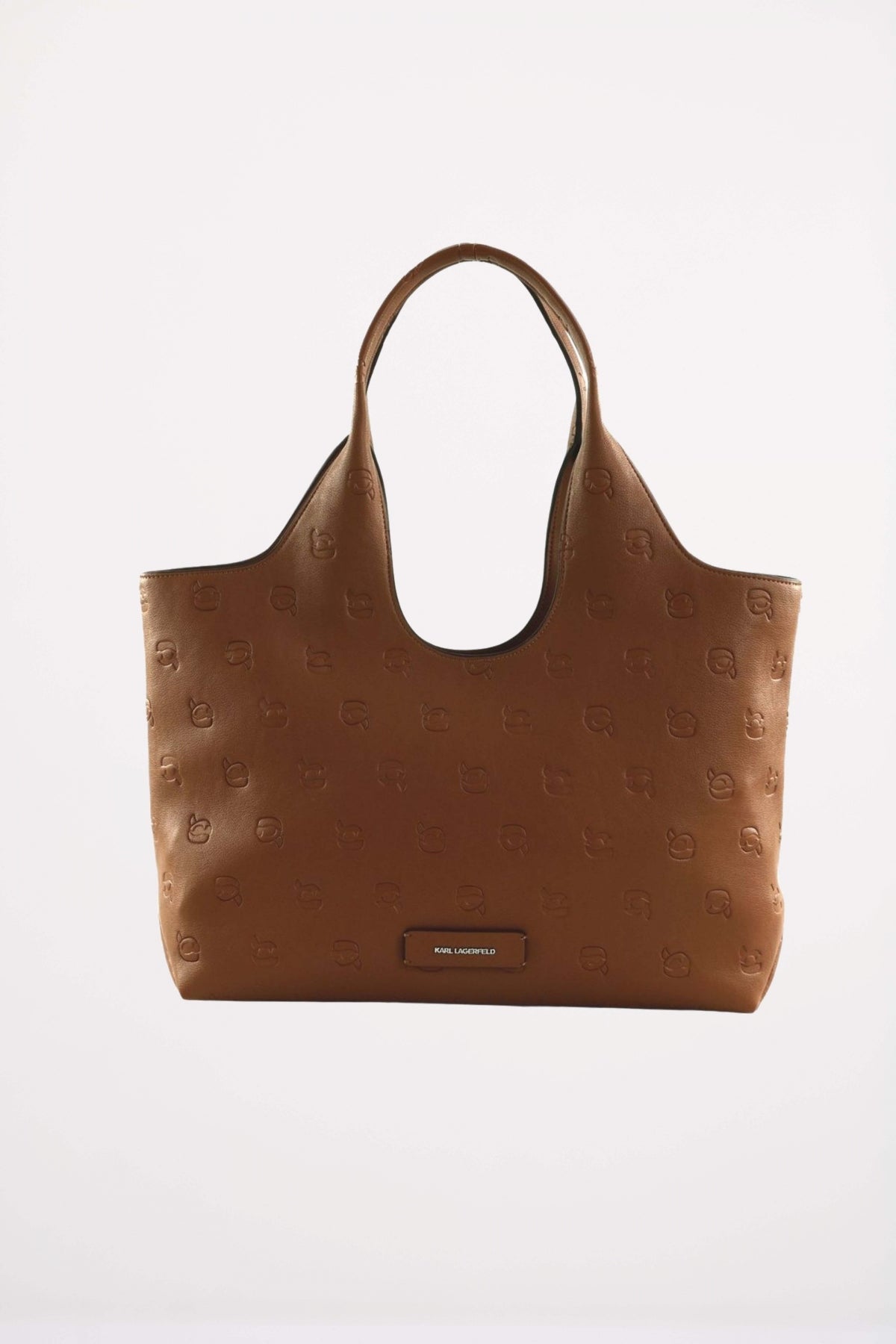 KARL LAGERFELD IKON MONOGRAM SOFT MD TOTE en color MARRON  (1)