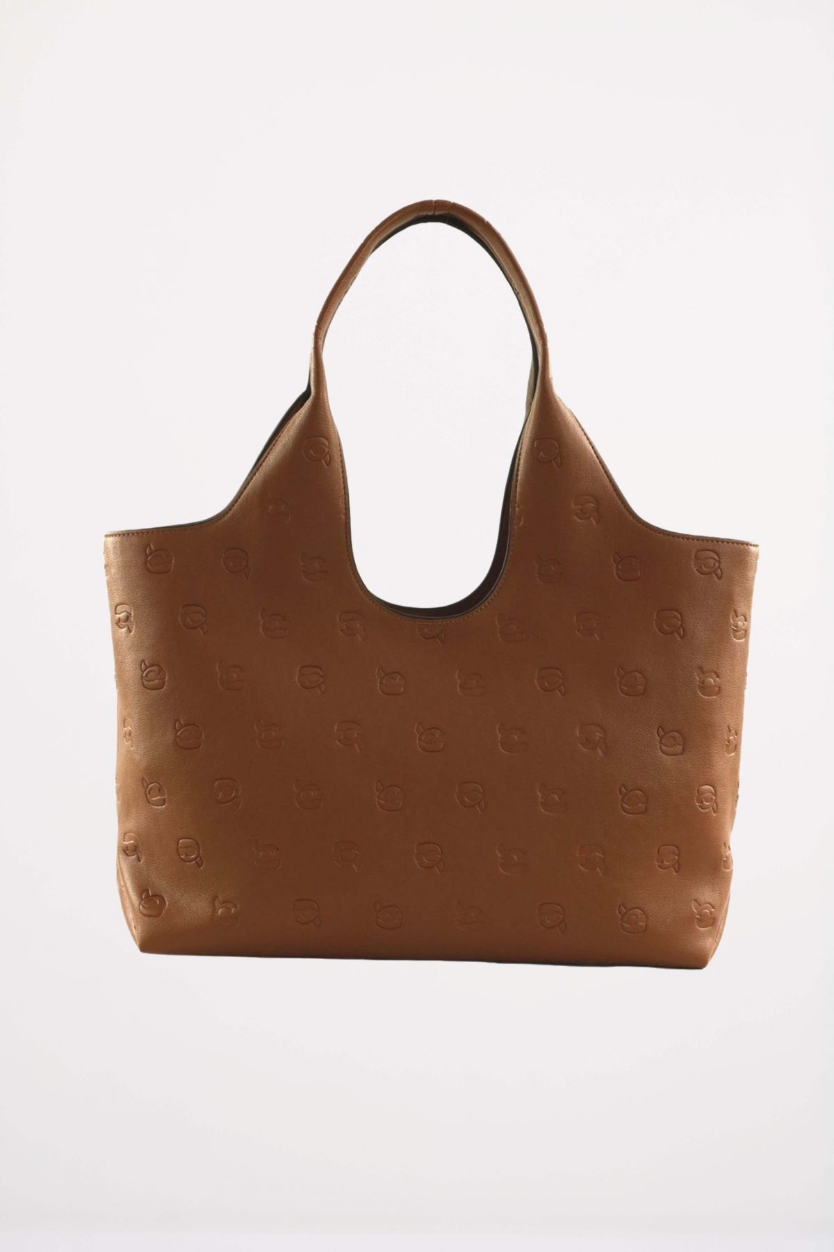 KARL LAGERFELD IKON MONOGRAM SOFT MD TOTE en color MARRON  (2)