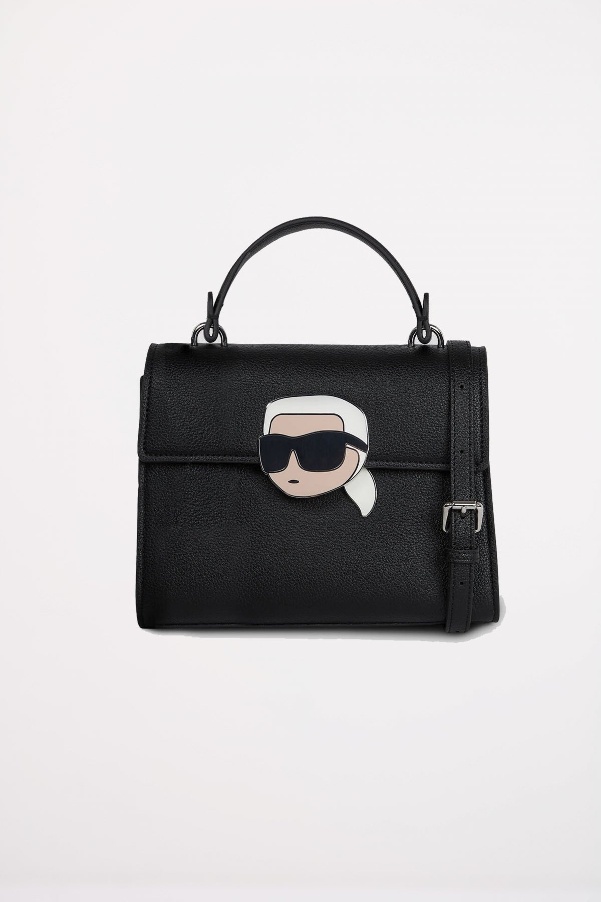 KARL LAGERFELD IKON GRAINY NS CROSSBODY en color NEGRO  (1)