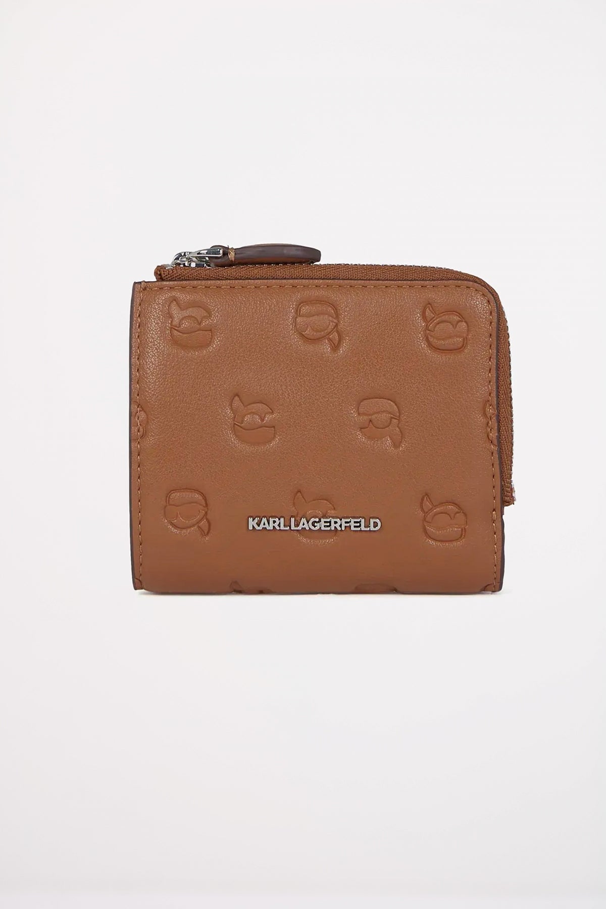 KARL LAGERFELD IKON MONOGRAM SM BIFOLD WA en color MARRON  (1)