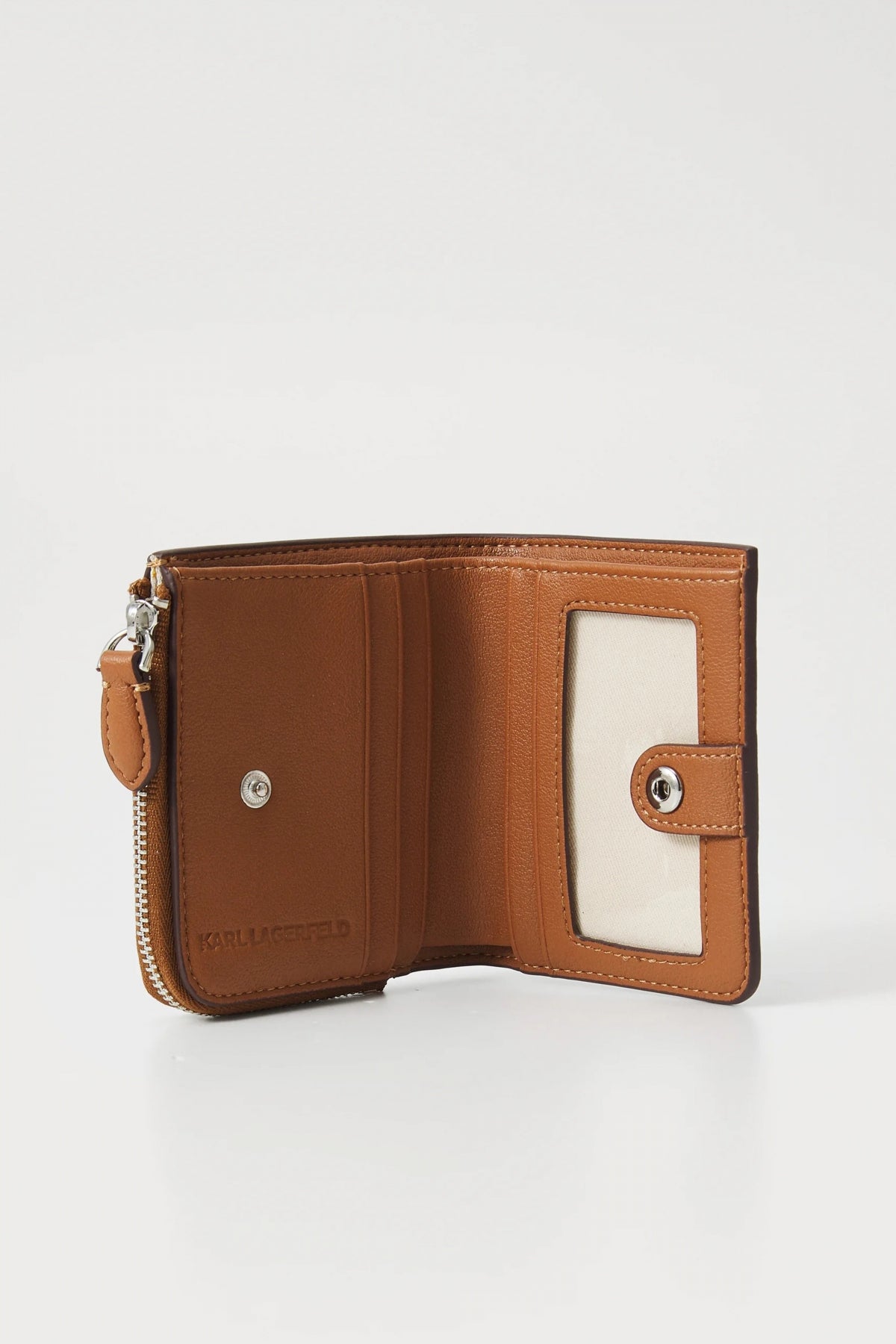 KARL LAGERFELD IKON MONOGRAM SM BIFOLD WA en color MARRON  (3)