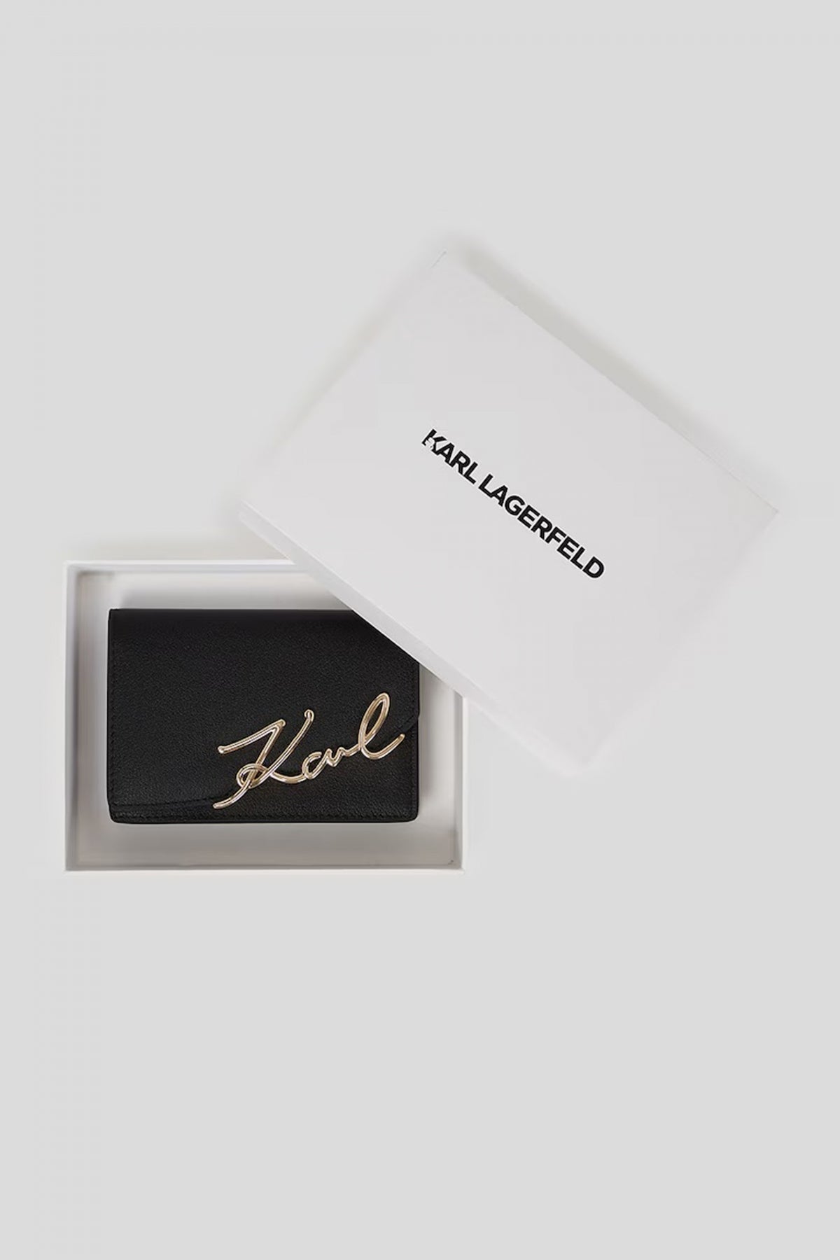 KARL LAGERFELD K SIGNATURE SM WALLET en color NEGRO  (4)