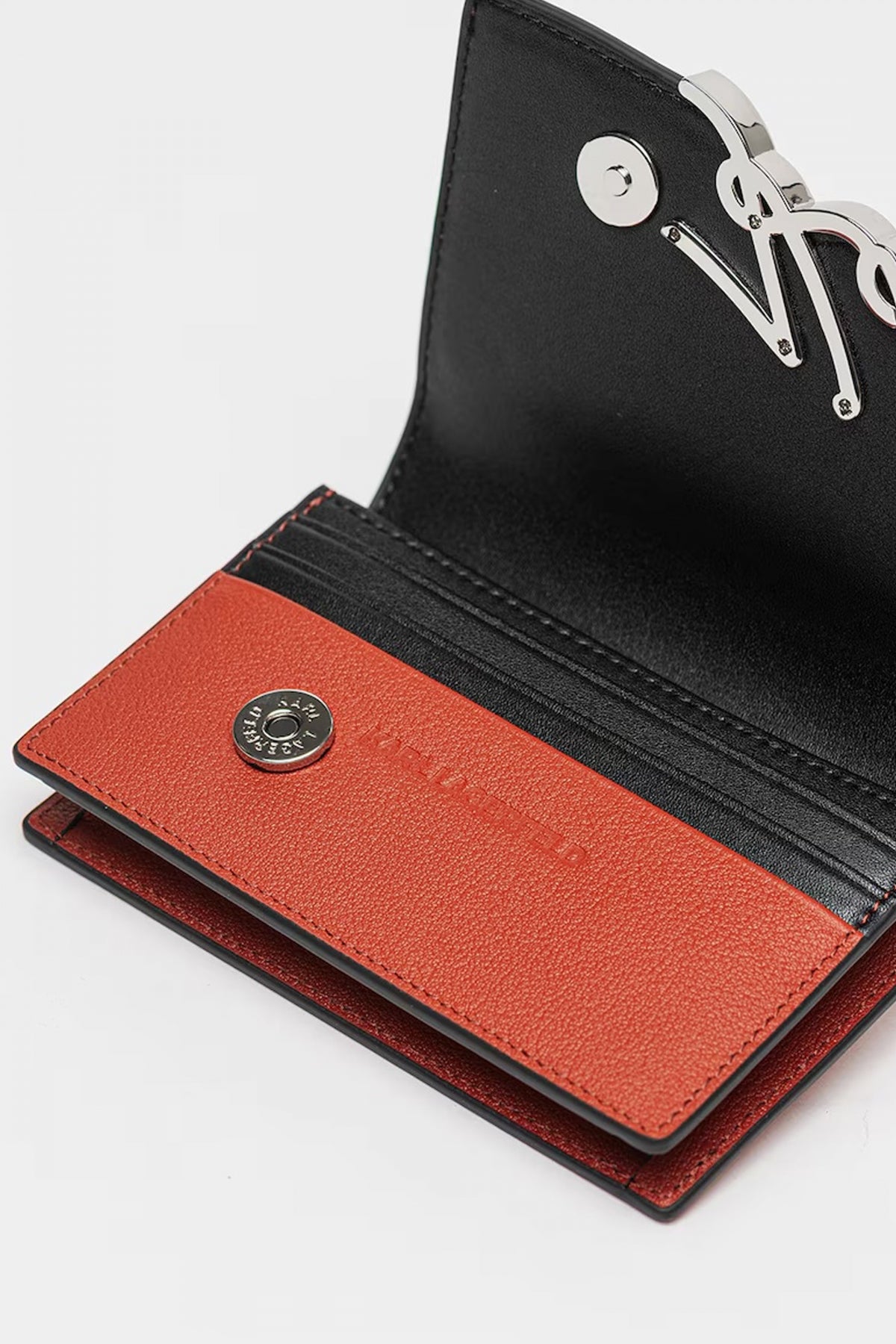 KARL LAGERFELD K SIGNATURE SM WALLET en color ROJO  (4)