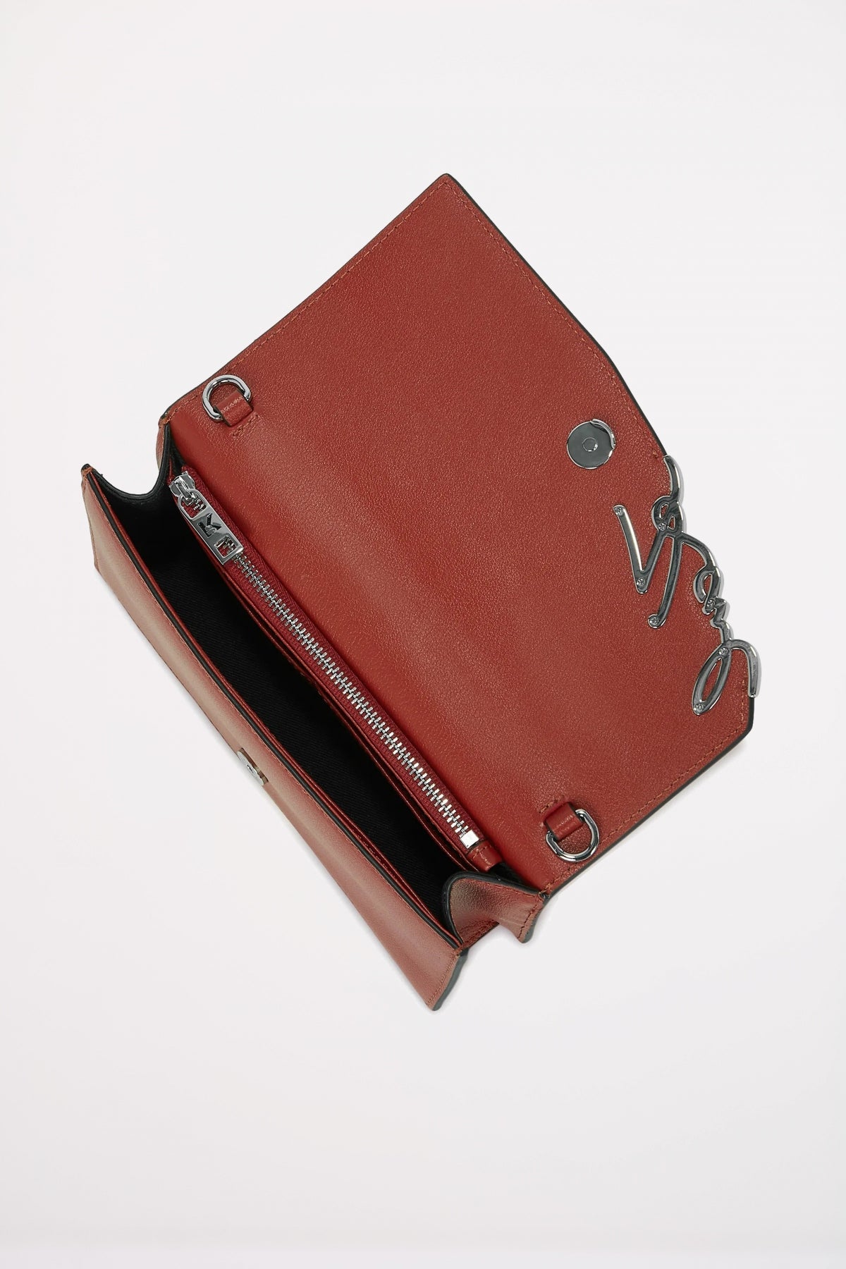 KARL LAGERFELD K SIGNATURE CONT CB WALLET en color ROJO  (3)
