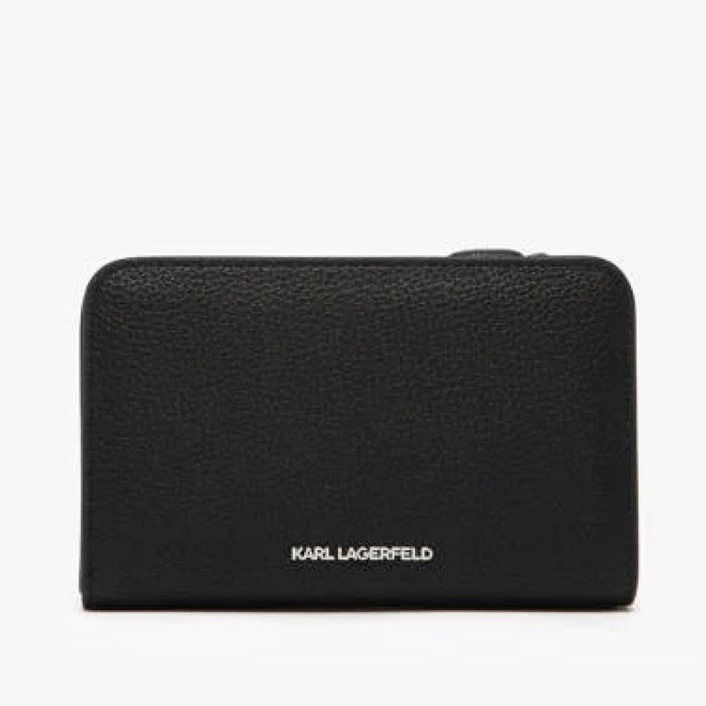 KARL LAGERFELD IKON GRAINY MD ZA WALLET en color NEGRO  (5)