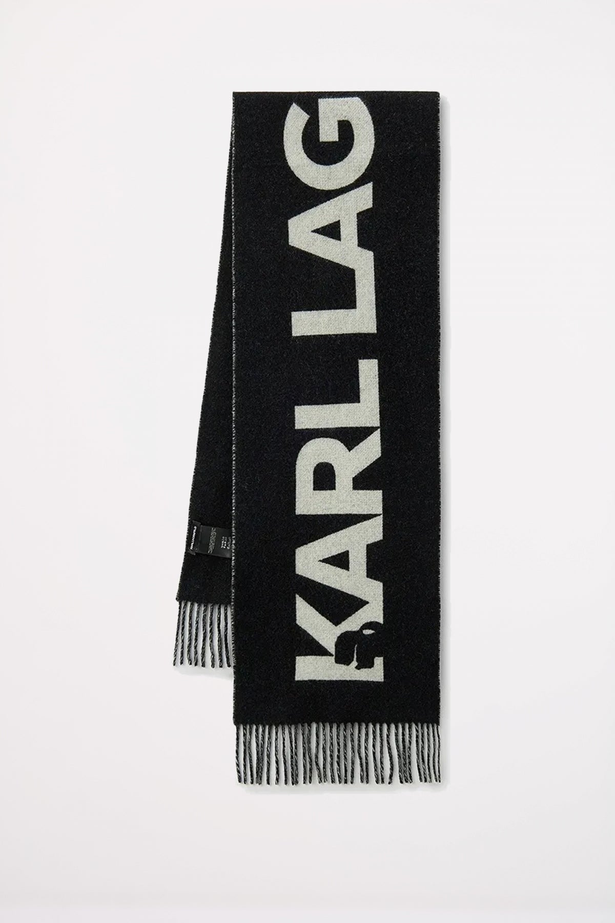 KARL LAGERFELD K ESEENTIAL WOVE SCARF en color NEGRO  (1)