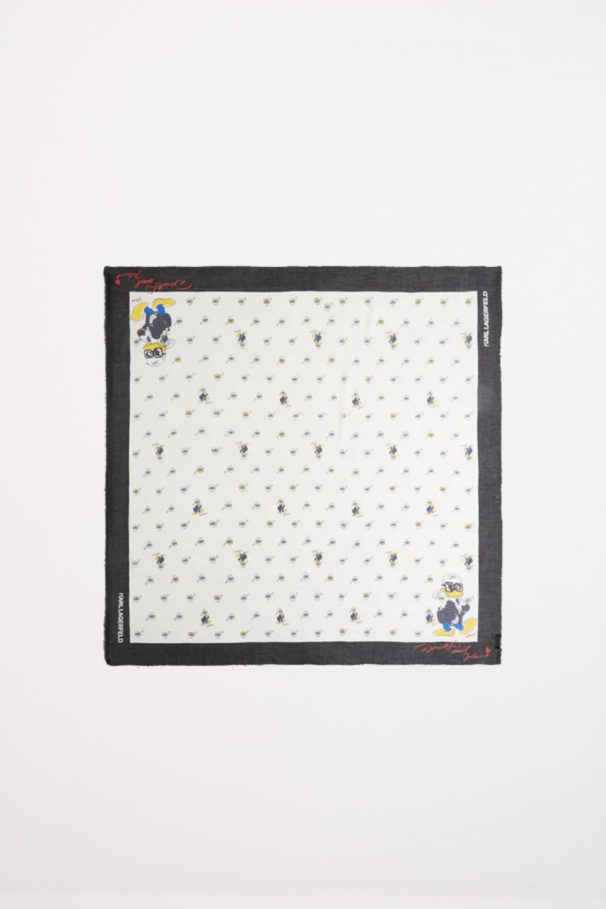 KARL LAGERFELD KL DISNEY AOP MODAL SCARF en color BLANCO  (1)