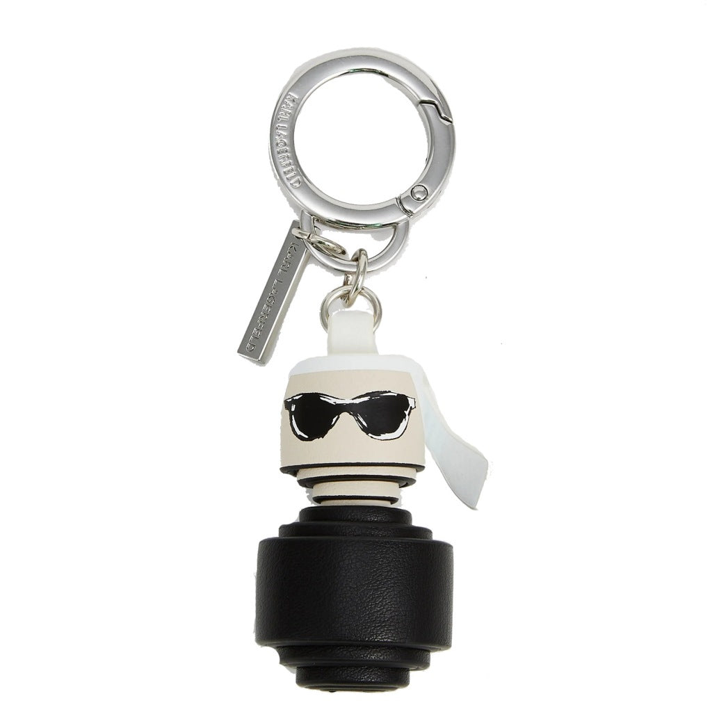 KARL LAGERFELD IKON FIGURINE KEYCHAIN KARL en color NEGRO  (4)