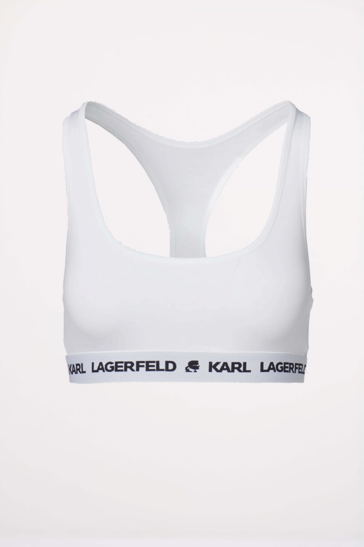 KARL LAGERFELD LOGO BRALETTE en color BLANCO  (1)