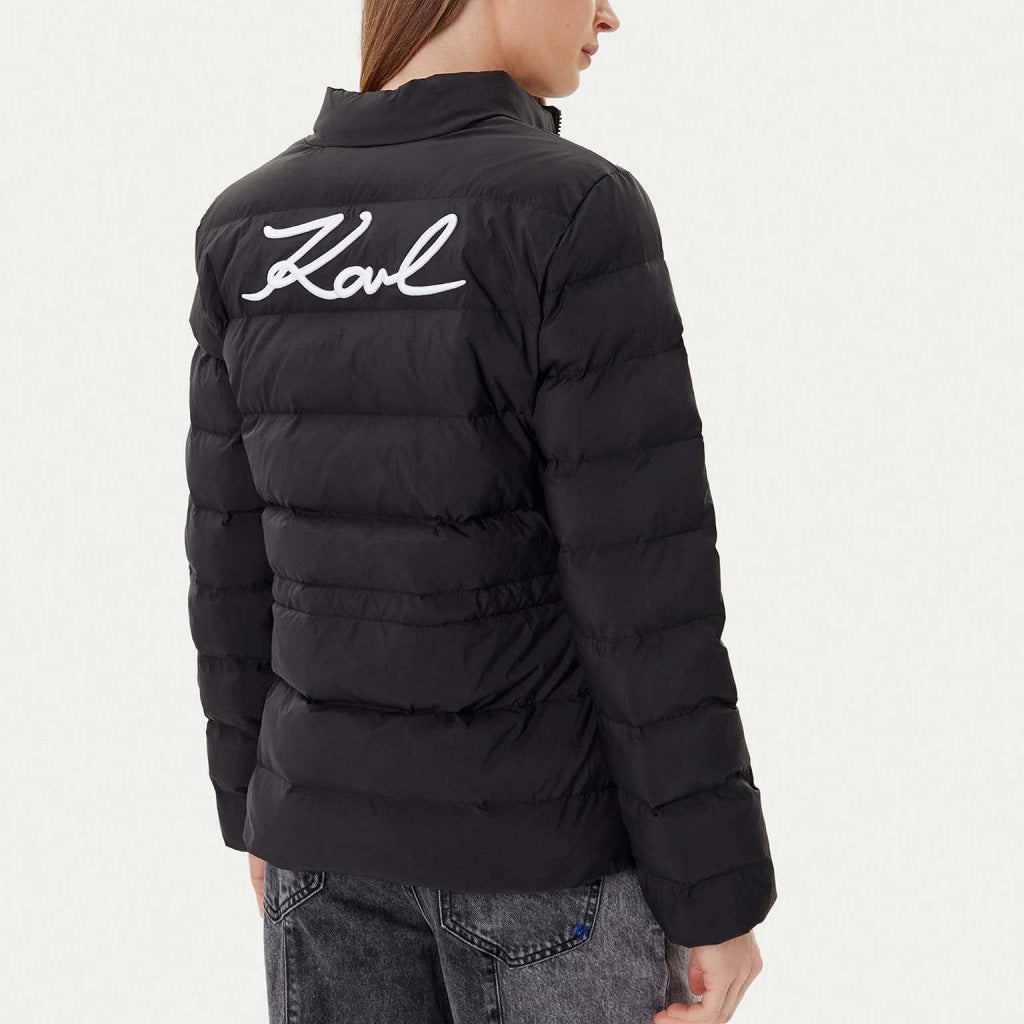 KARL LAGERFELD LIGHTWEIGHT PUFFER JACKET en color NEGRO  (1)