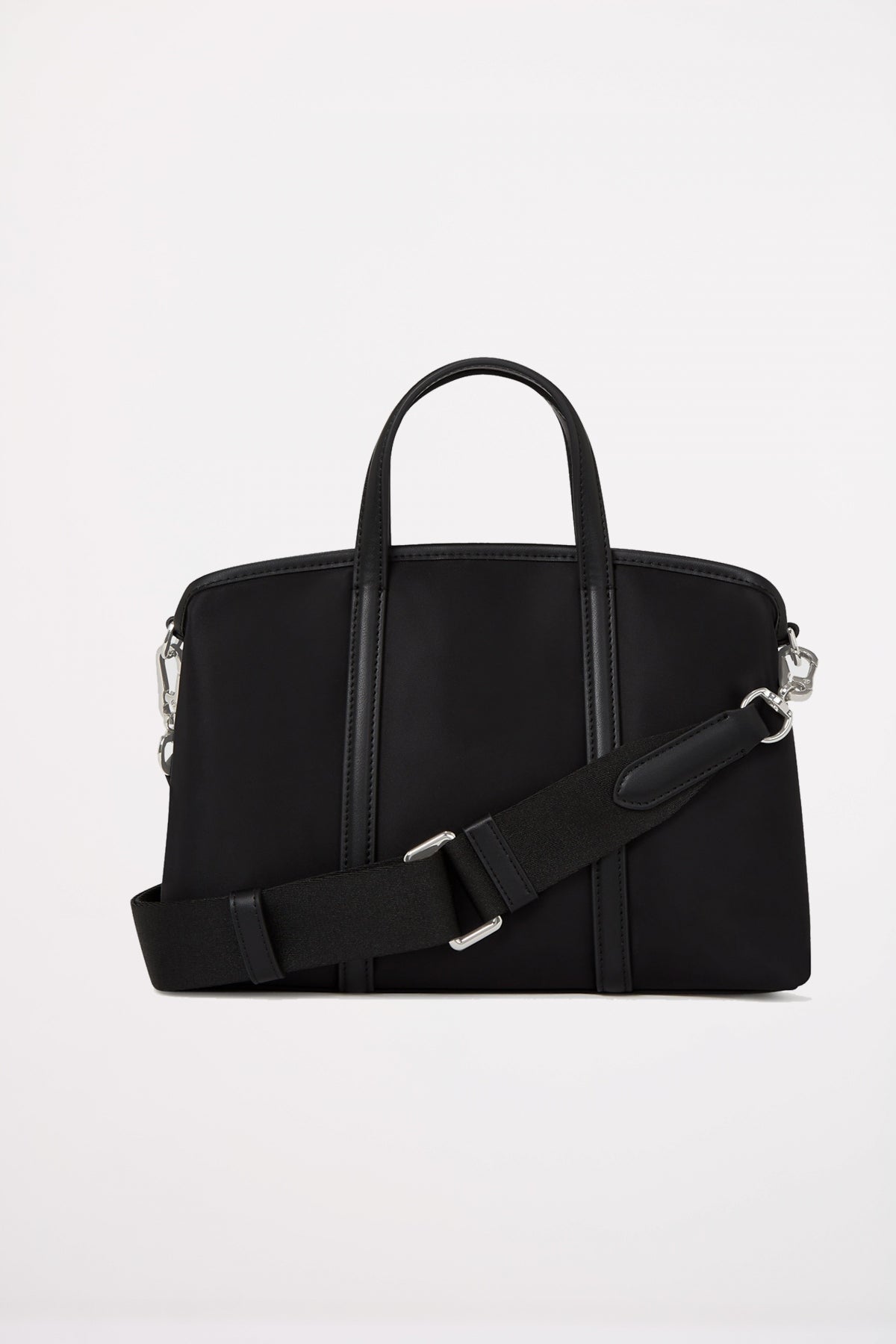 KARL LAGERFELD IKON NYLON SM SATCHEL en color NEGRO  (2)