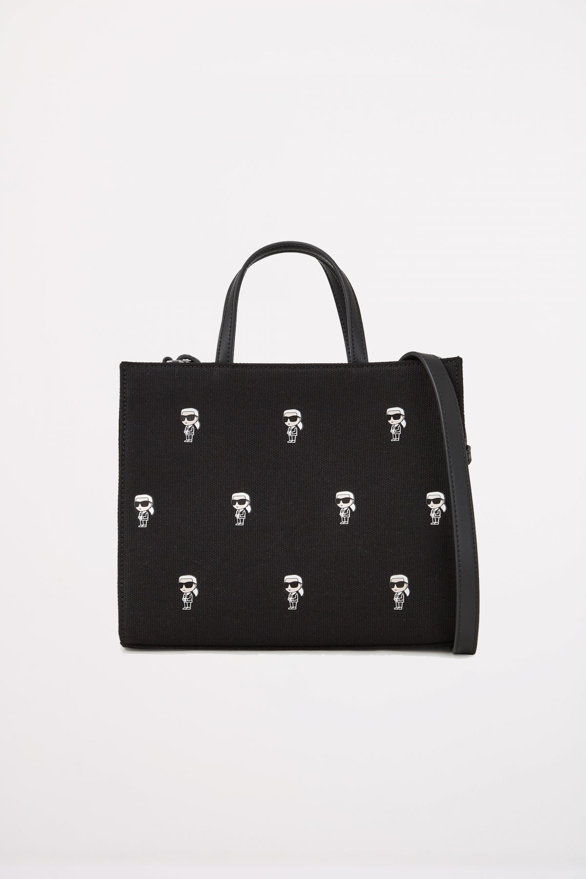 KARL LAGERFELD IKON AOP SM SQUARE TOTE en color NEGRO  (1)