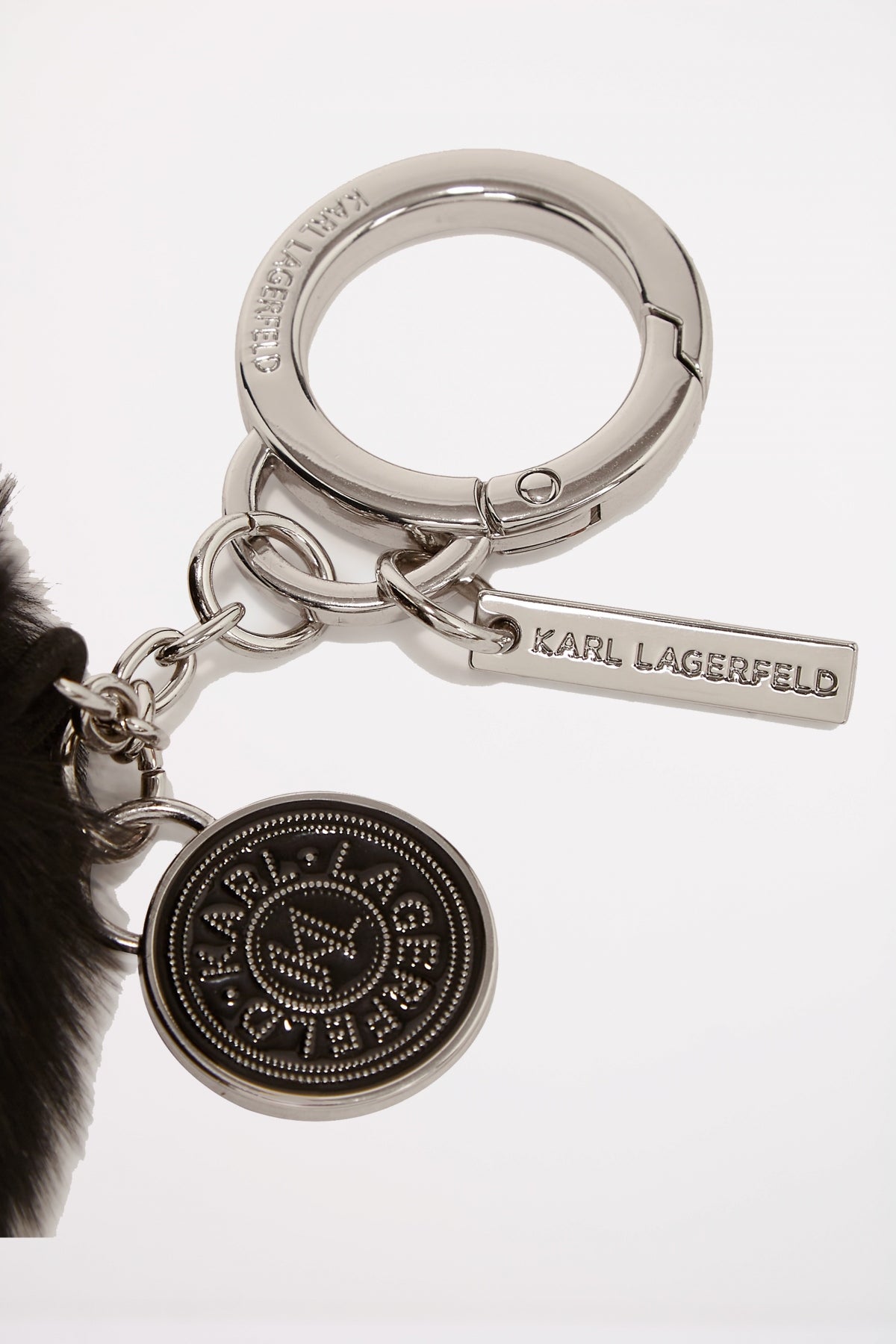 KARL LAGERFELD  K RSG CIRCLE FAUX FUR KEYC  en color NEGRO  (2)