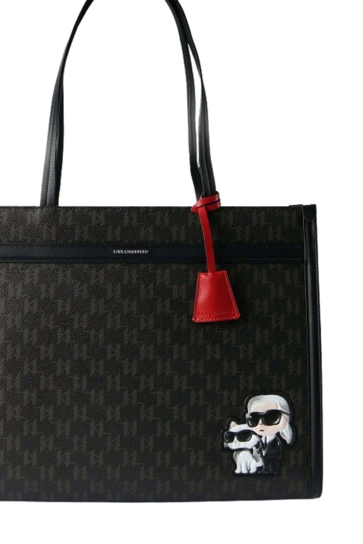 KARL LAGERFELD IKON MONOGRAM CC SQUARE TO en color MARRON  (3)