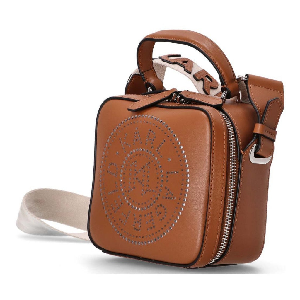 KARL LAGERFELD KCIRCLE TPH CROSSBODY PERF  en color MARRON  (3)