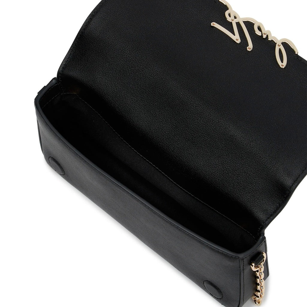 KARL LAGERFELD KSIGNATURE SHOULDER POUCH en color NEGRO  (6)