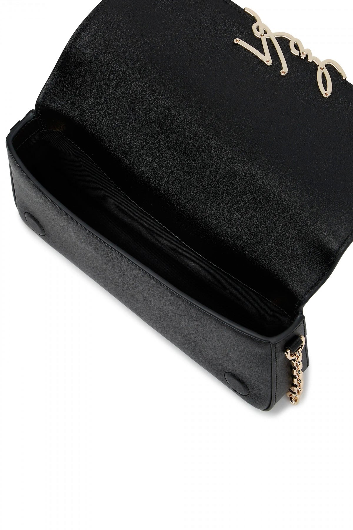 KARL LAGERFELD KSIGNATURE SHOULDER POUCH en color NEGRO  (3)