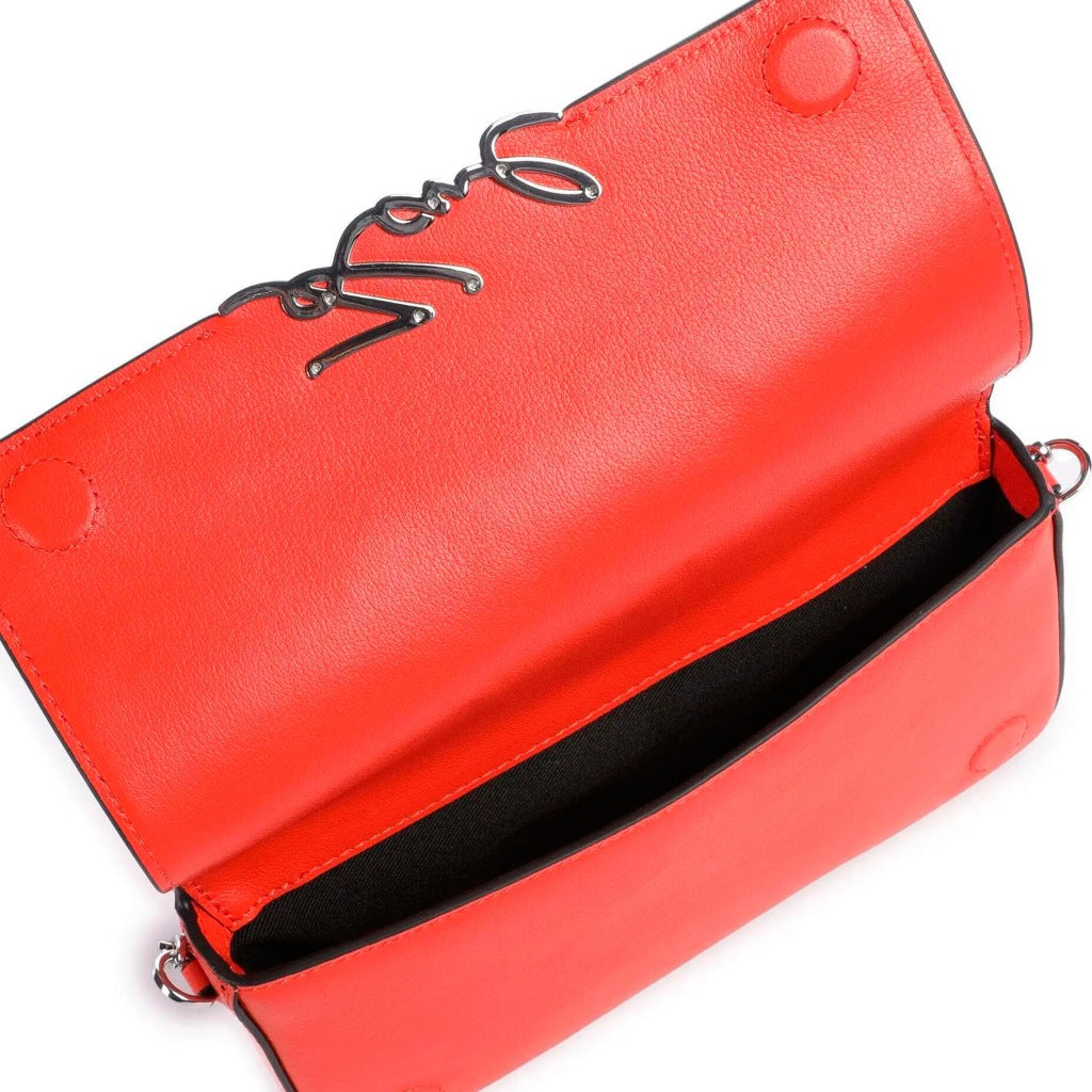 KARL LAGERFELD KSIGNATURE SHOULDER POUCH en color NARANJA  (6)